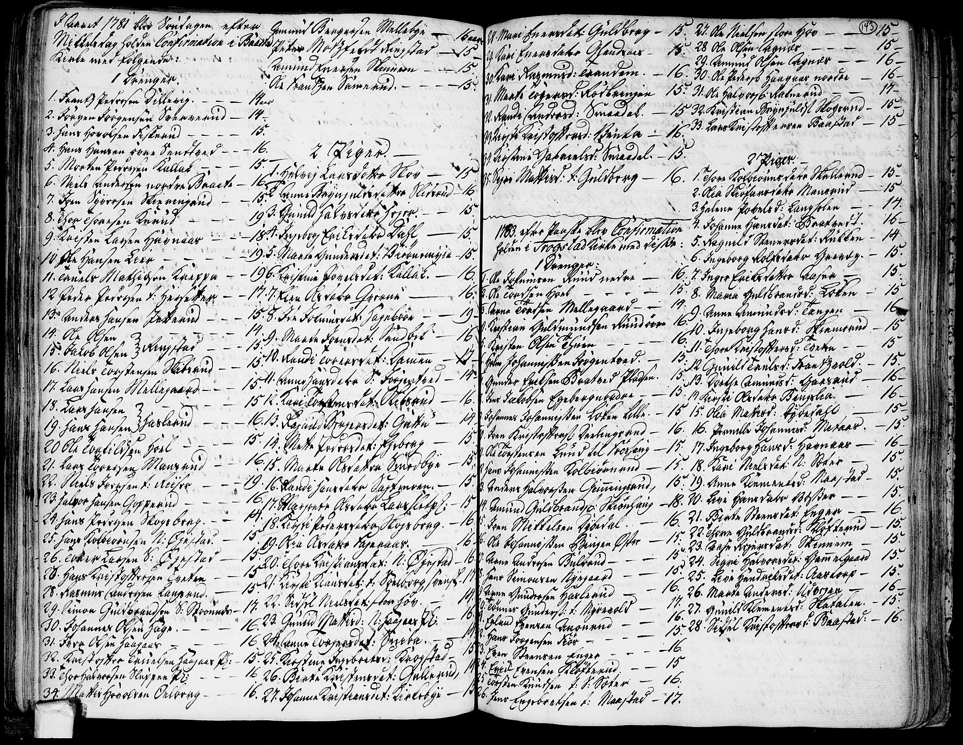 Trøgstad prestekontor Kirkebøker, SAO/A-10925/F/Fa/L0004: Parish register (official) no. I 4, 1750-1784, p. 143