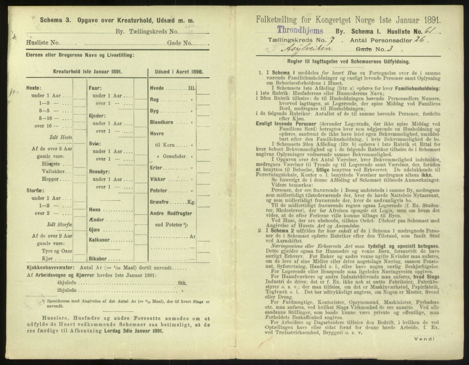 RA, 1891 census for 1601 Trondheim, 1891, p. 860