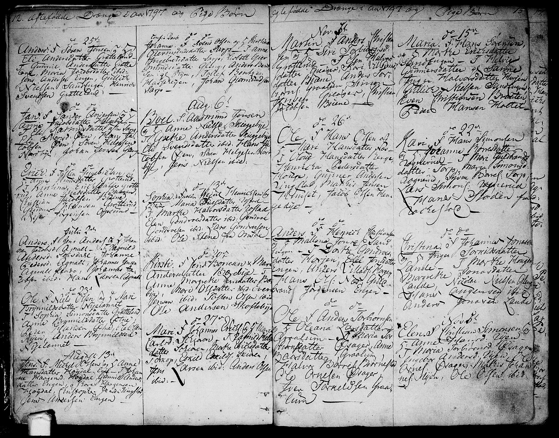 Tune prestekontor Kirkebøker, AV/SAO-A-2007/F/Fa/L0004: Parish register (official) no. 4, 1797-1815, p. 12-13