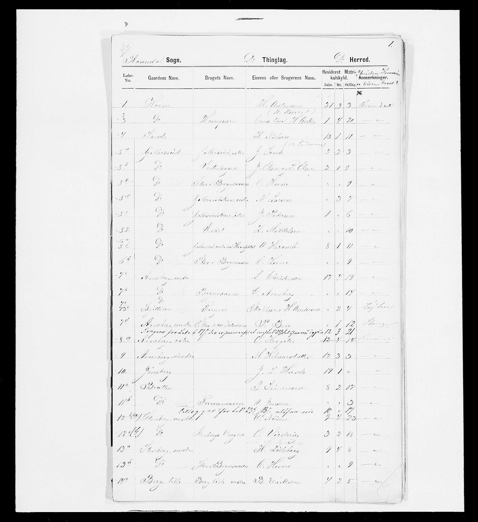 SAH, 1875 census for 0416P Romedal, 1875, p. 56