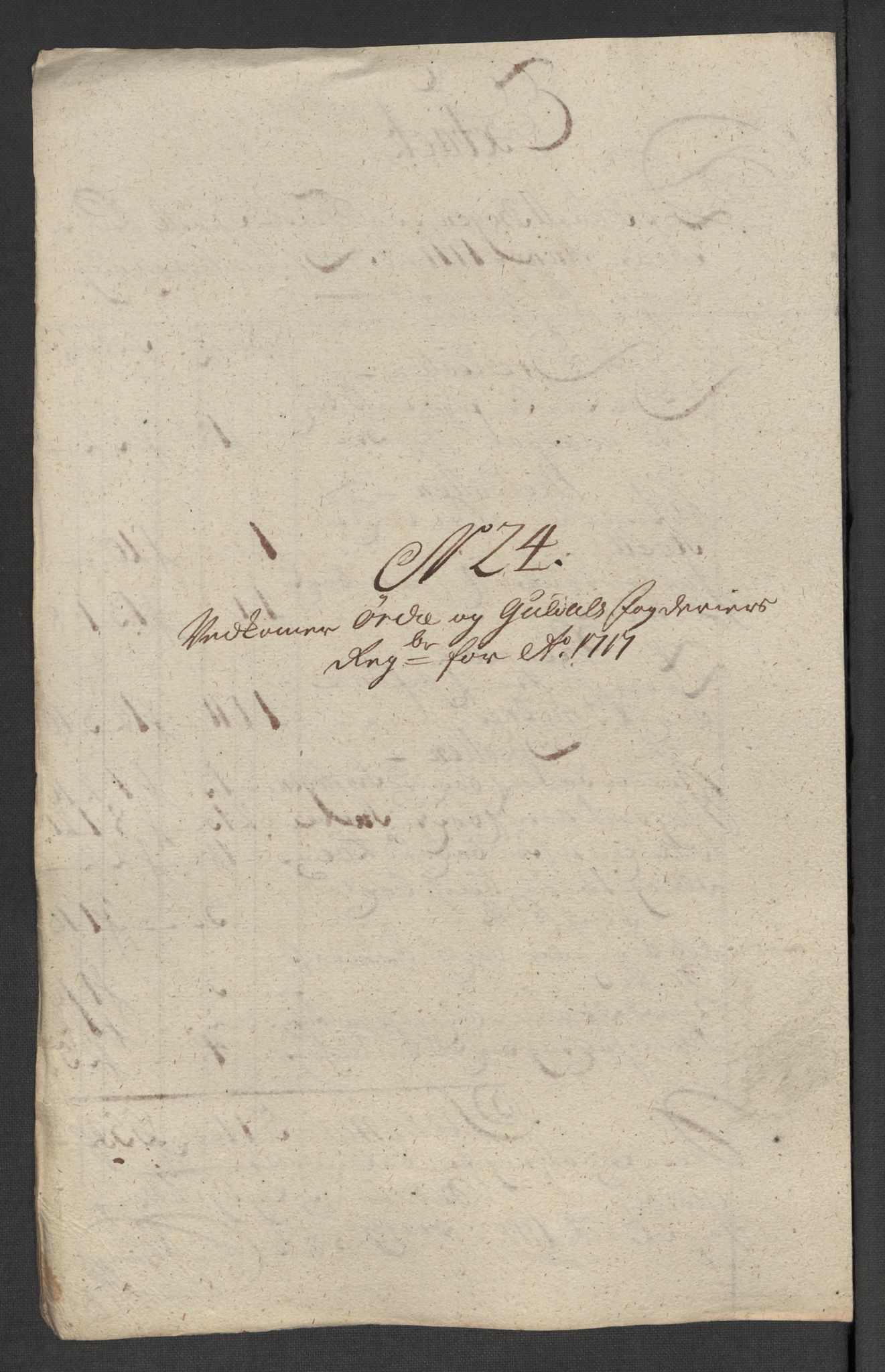 Rentekammeret inntil 1814, Reviderte regnskaper, Fogderegnskap, RA/EA-4092/R60/L3969: Fogderegnskap Orkdal og Gauldal, 1717, p. 238