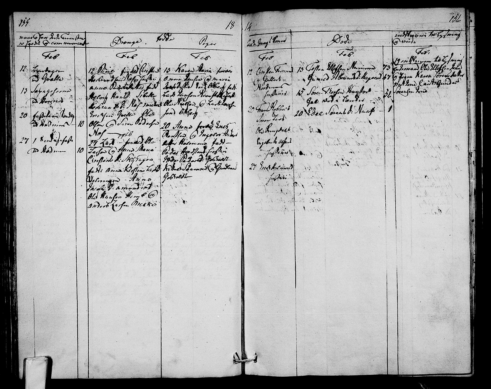 Hedrum kirkebøker, AV/SAKO-A-344/F/Fa/L0003: Parish register (official) no. I 3, 1807-1816, p. 155-156