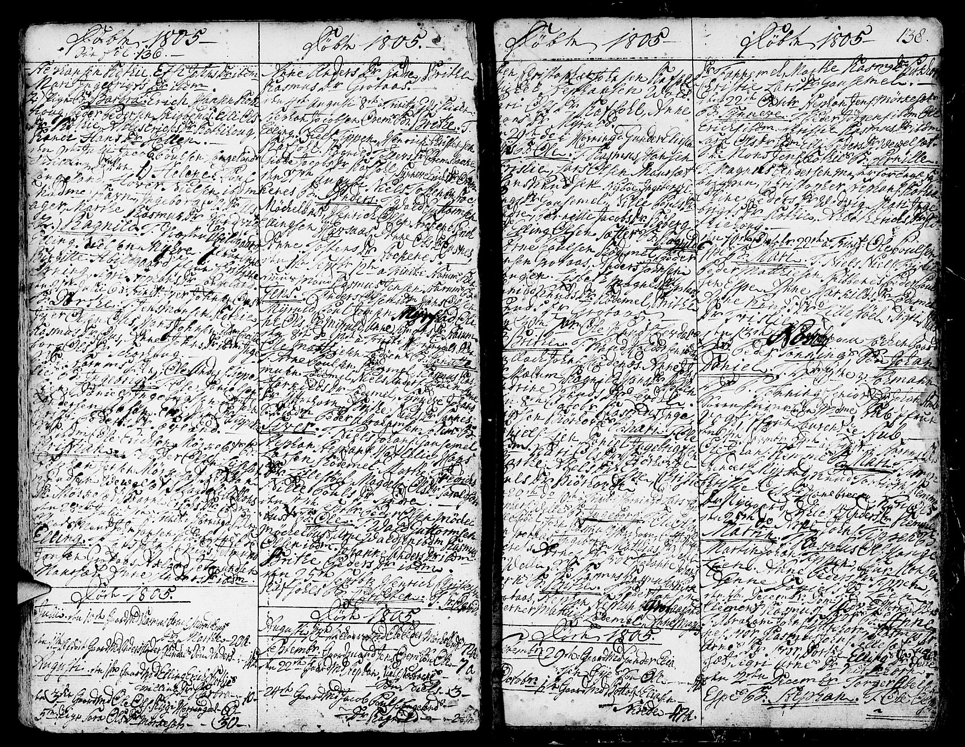 Eid sokneprestembete, AV/SAB-A-82301/H/Haa/Haaa/L0003: Parish register (official) no. A 3, 1770-1805, p. 138