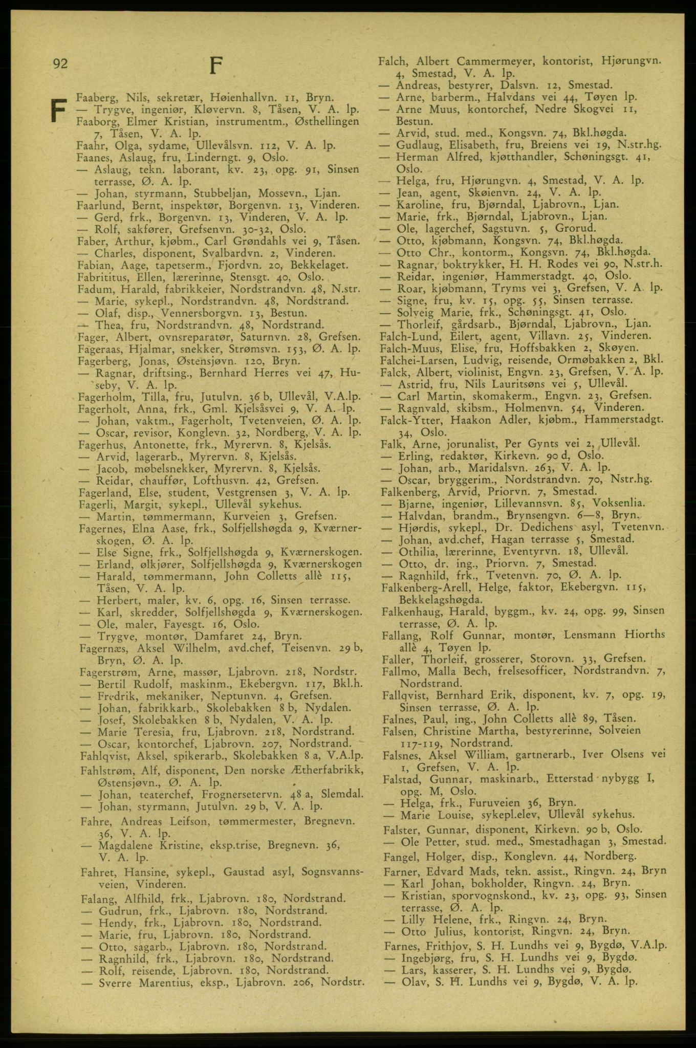 Aker adressebok/adressekalender, PUBL/001/A/006: Aker adressebok, 1937-1938, p. 92