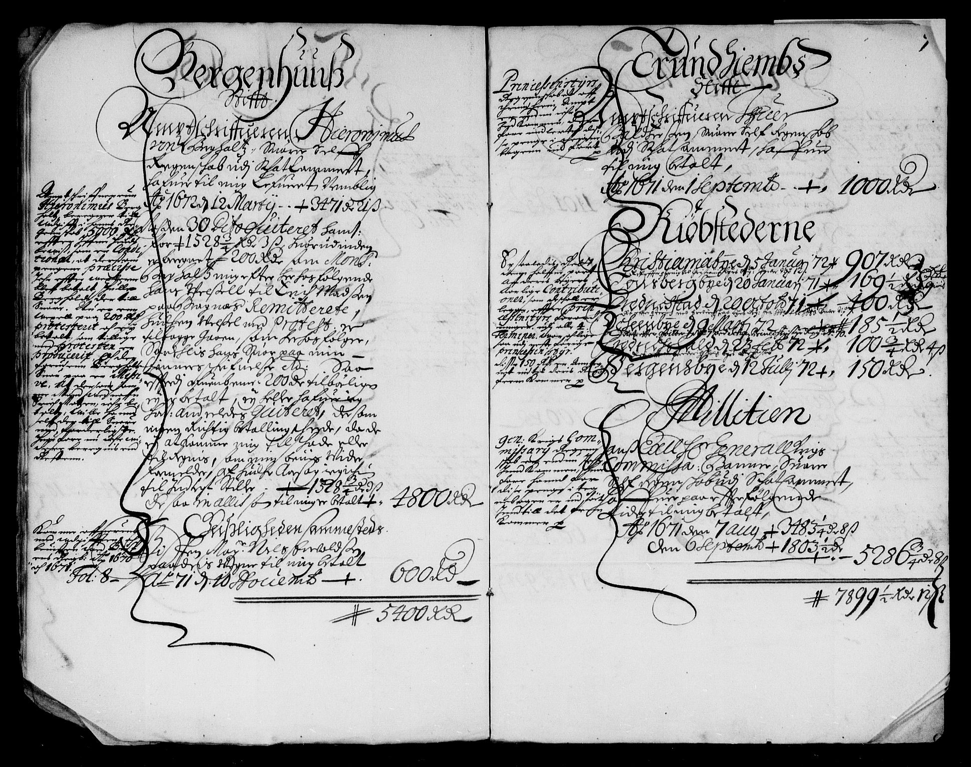 Rentekammeret inntil 1814, Reviderte regnskaper, Stiftamtstueregnskaper, Landkommissariatet på Akershus og Akershus stiftamt, AV/RA-EA-5869/R/Rb/L0081: Akershus stiftamt, 1666-1671