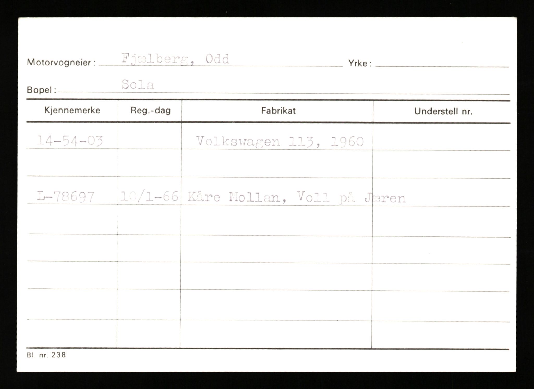 Stavanger trafikkstasjon, AV/SAST-A-101942/0/G/L0010: Registreringsnummer: 130000 - 239953, 1930-1971, p. 495