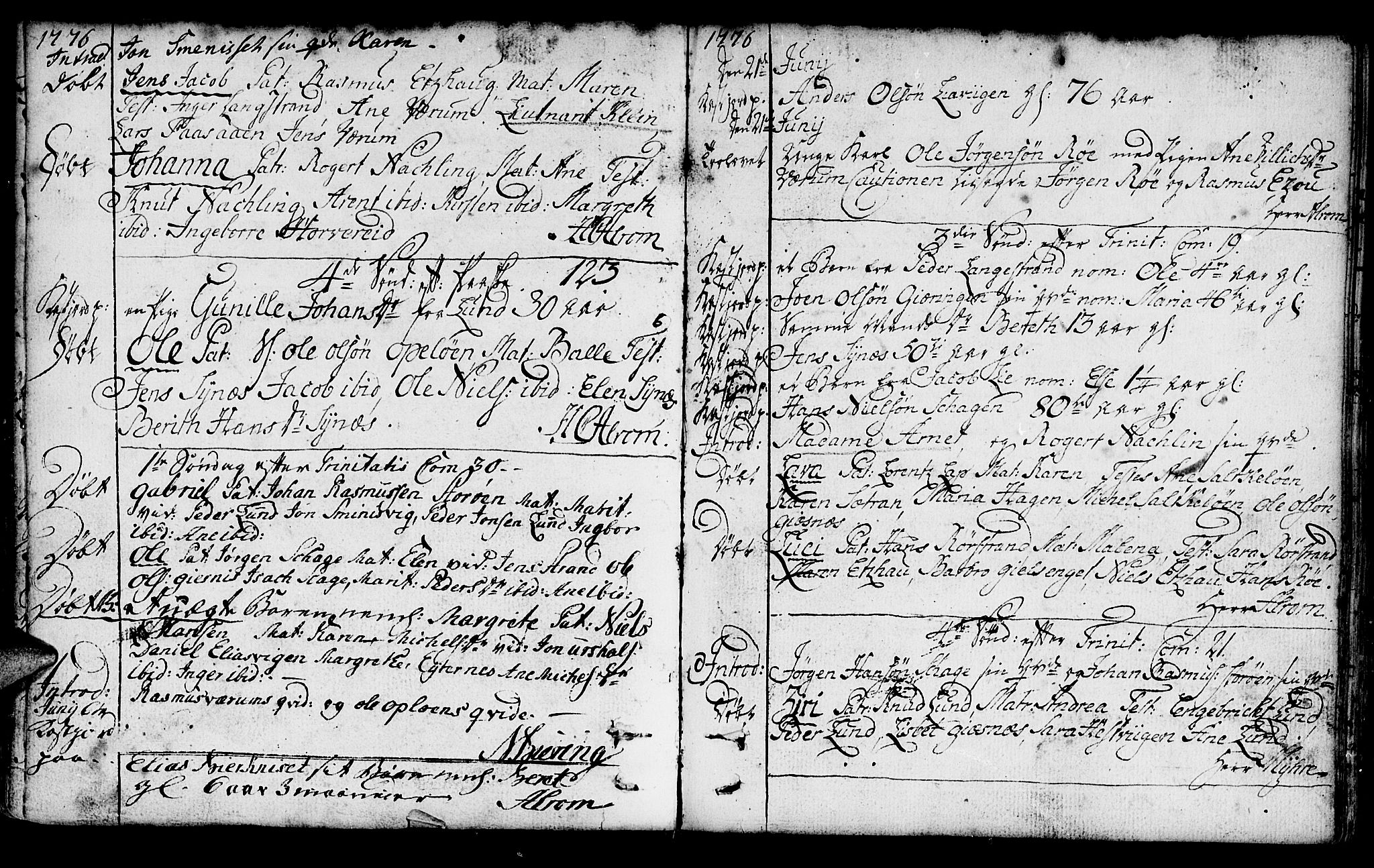 Ministerialprotokoller, klokkerbøker og fødselsregistre - Nord-Trøndelag, AV/SAT-A-1458/780/L0632: Parish register (official) no. 780A01, 1736-1786