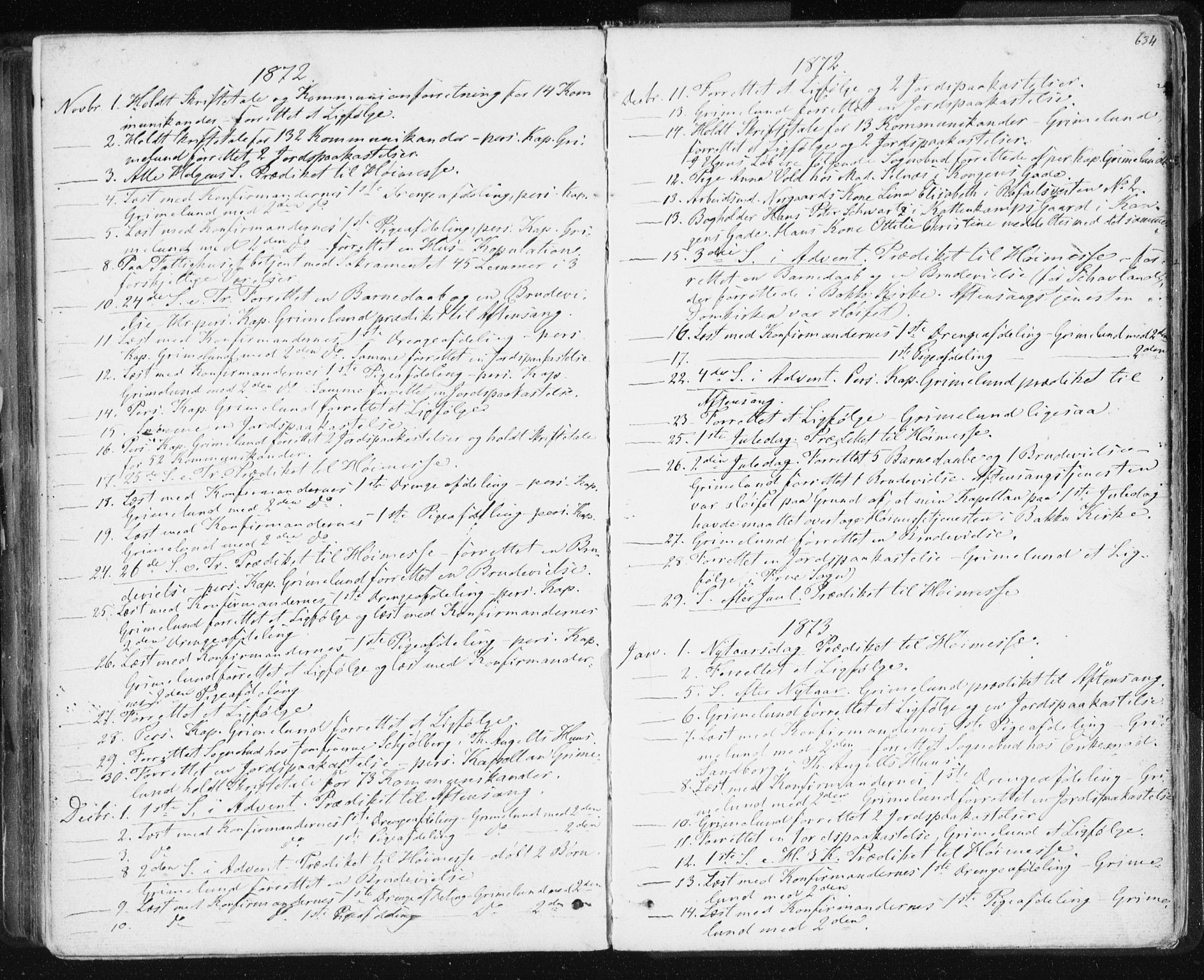 Ministerialprotokoller, klokkerbøker og fødselsregistre - Sør-Trøndelag, SAT/A-1456/601/L0055: Parish register (official) no. 601A23, 1866-1877, p. 634