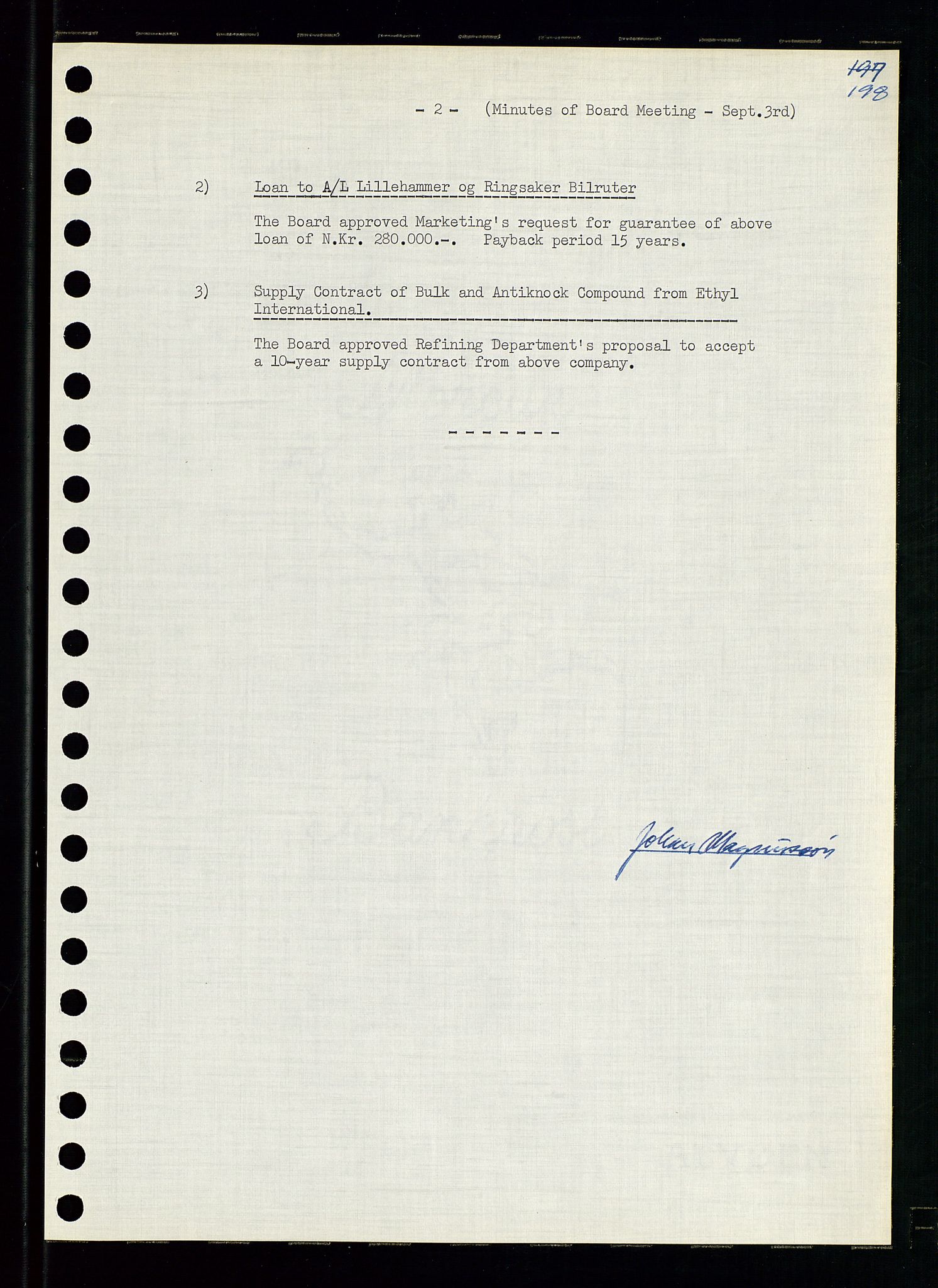 Pa 0982 - Esso Norge A/S, AV/SAST-A-100448/A/Aa/L0001/0004: Den administrerende direksjon Board minutes (styrereferater) / Den administrerende direksjon Board minutes (styrereferater), 1963-1964, p. 65