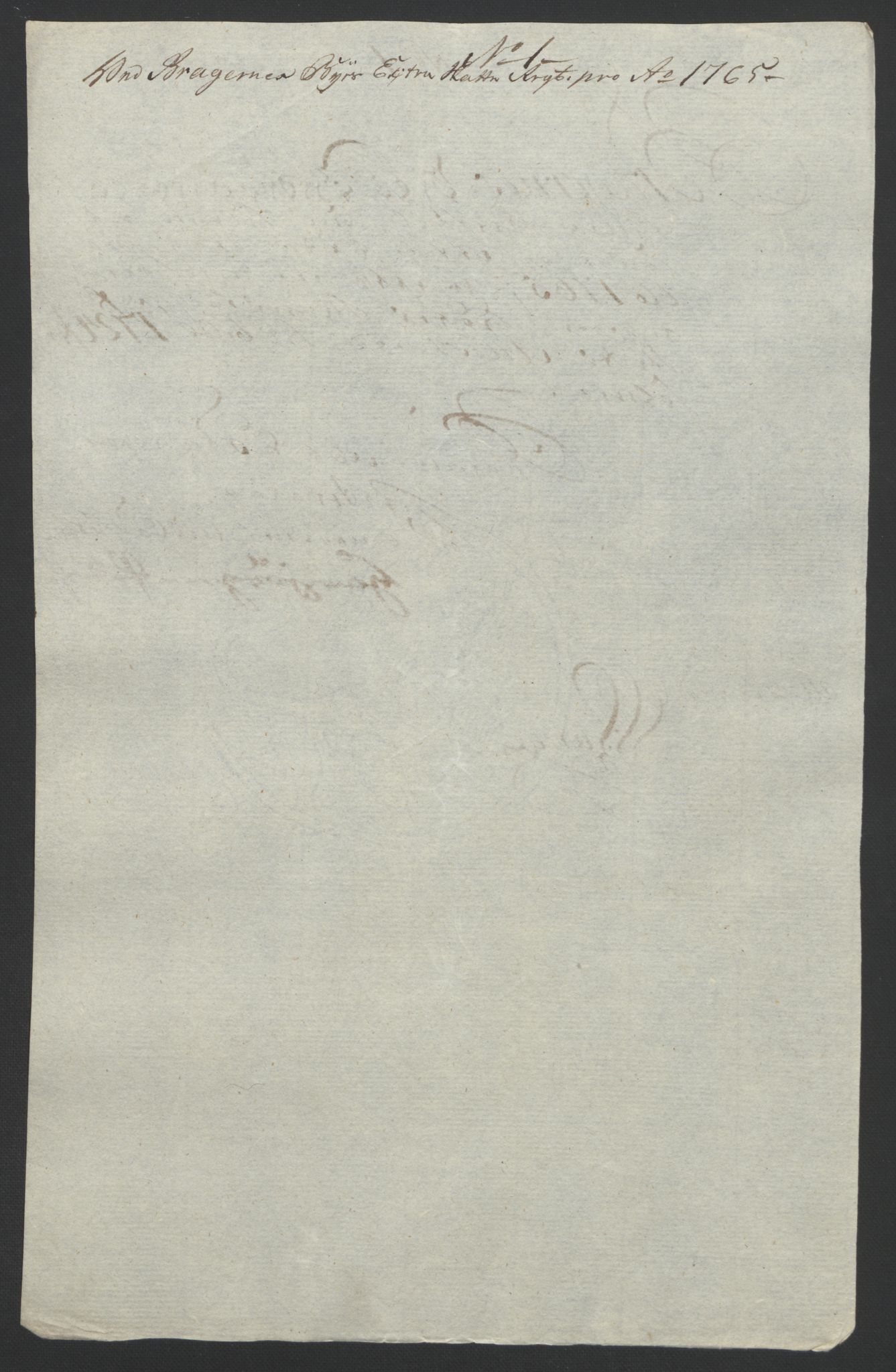 Rentekammeret inntil 1814, Reviderte regnskaper, Byregnskaper, RA/EA-4066/R/Rf/L0119/0001: [F2] Kontribusjonsregnskap / Ekstraskatt, 1762-1767, p. 275