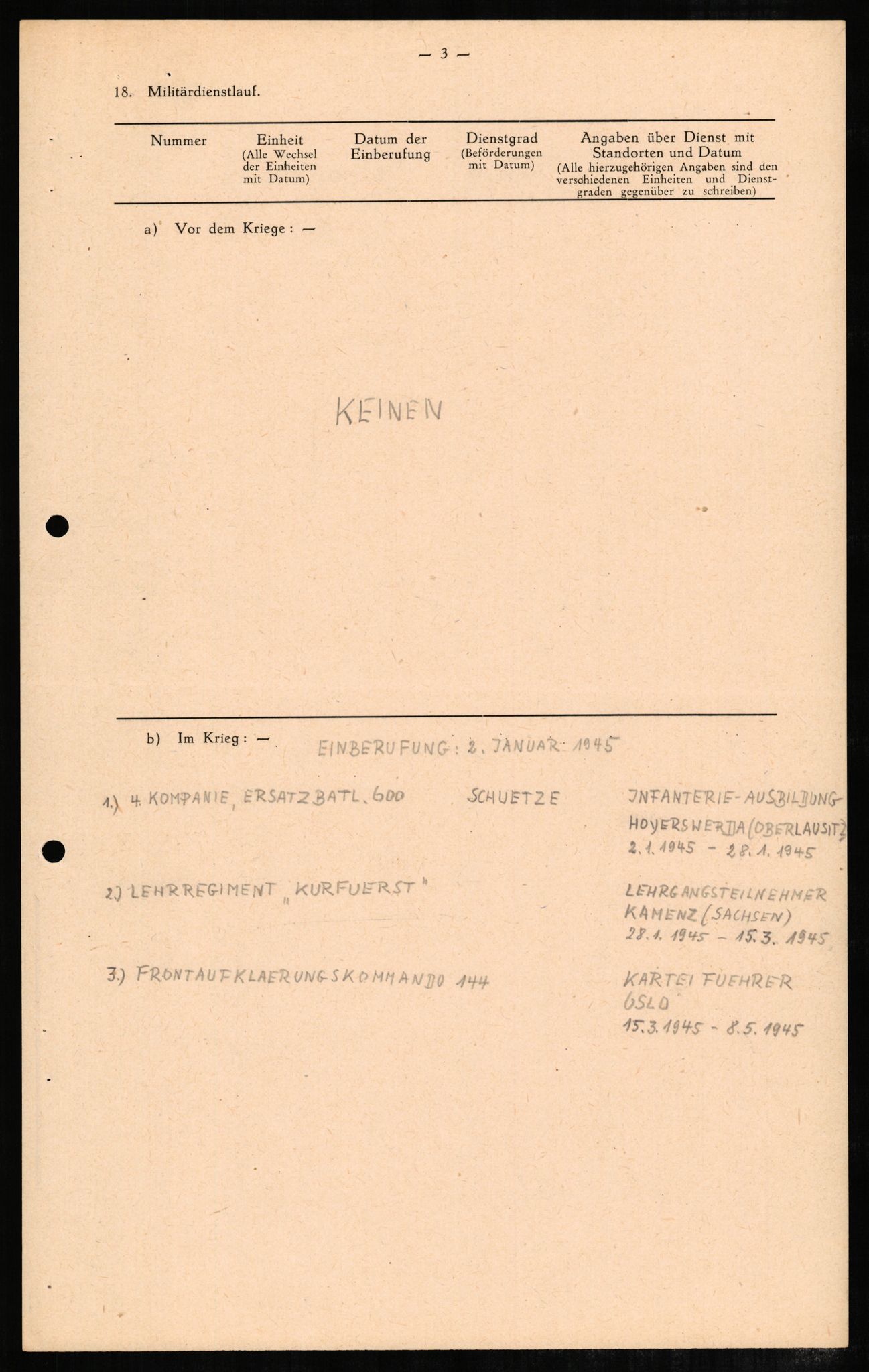 Forsvaret, Forsvarets overkommando II, AV/RA-RAFA-3915/D/Db/L0004: CI Questionaires. Tyske okkupasjonsstyrker i Norge. Tyskere., 1945-1946, p. 438