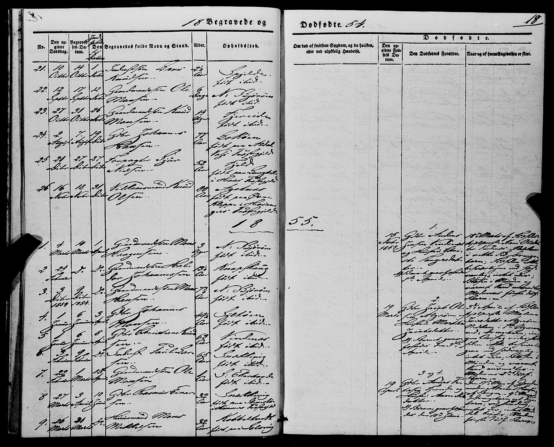Fjell sokneprestembete, SAB/A-75301/H/Haa: Parish register (official) no. A 7, 1847-1877, p. 18