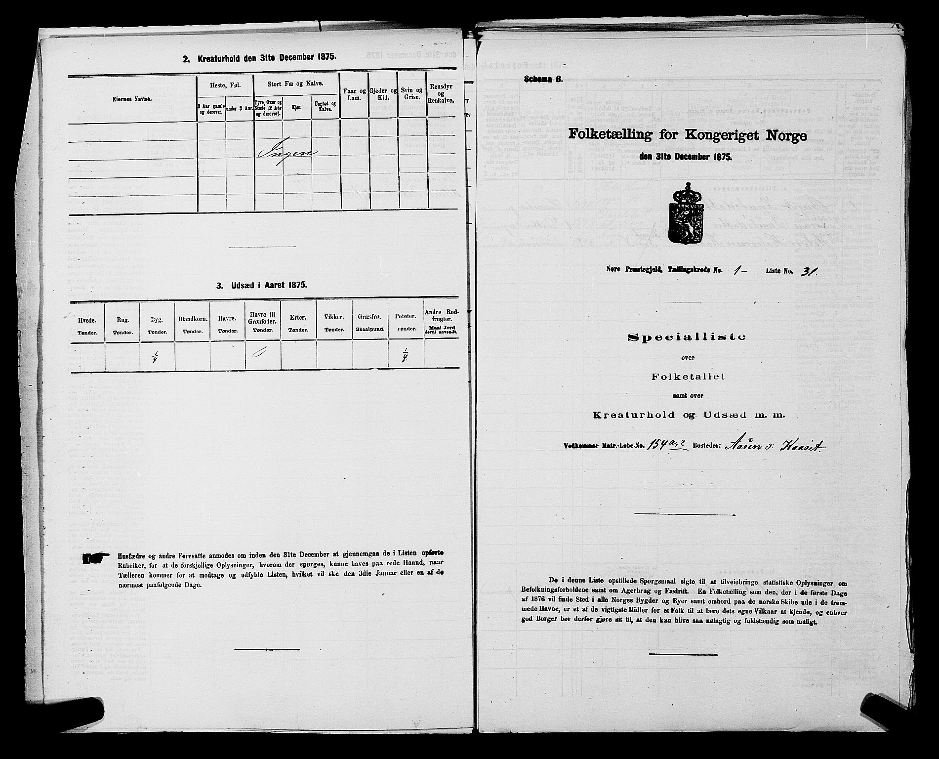 SAKO, 1875 census for 0633P Nore, 1875, p. 68