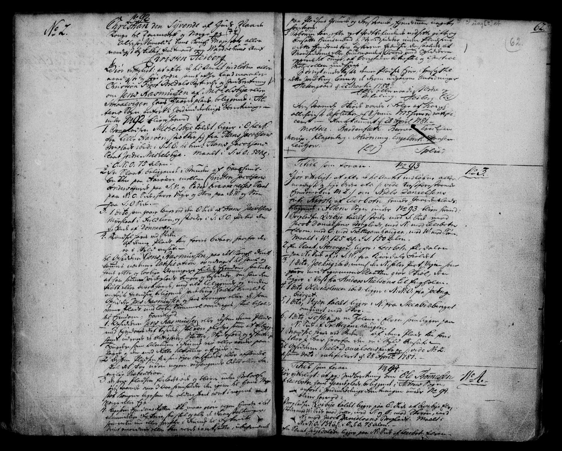 Finnmark sorenskriveri, SATØ/S-0053/G/Gb/L0001pb: Mortgage book no. 1, 1776-1794, p. 62