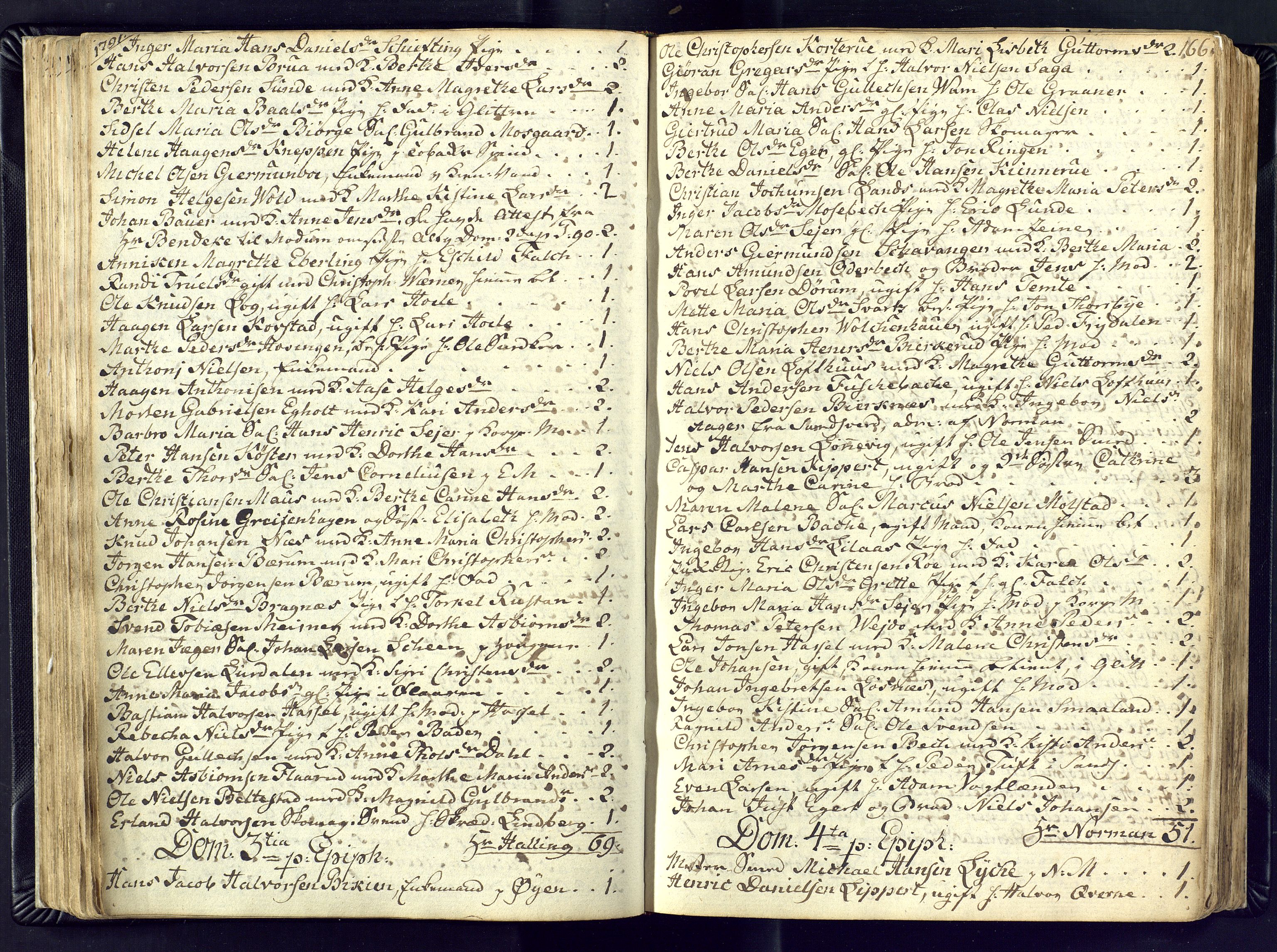 Kongsberg kirkebøker, AV/SAKO-A-22/M/Ma/L0011: Communicants register no. 11, 1788-1795, p. 166