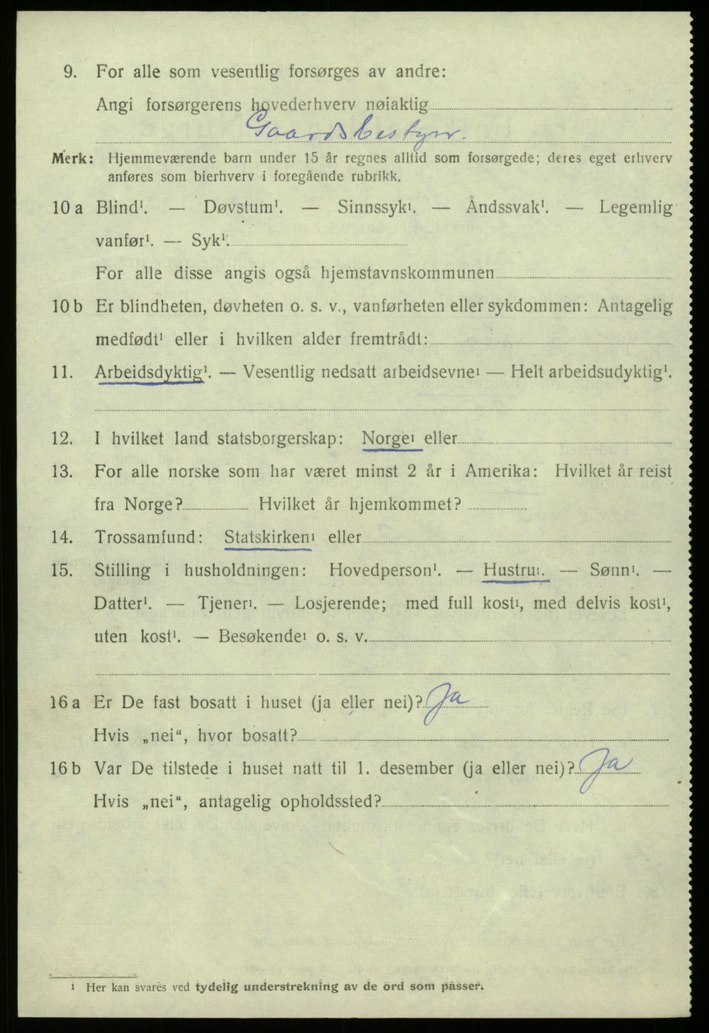 SAB, 1920 census for Fana, 1920, p. 27194