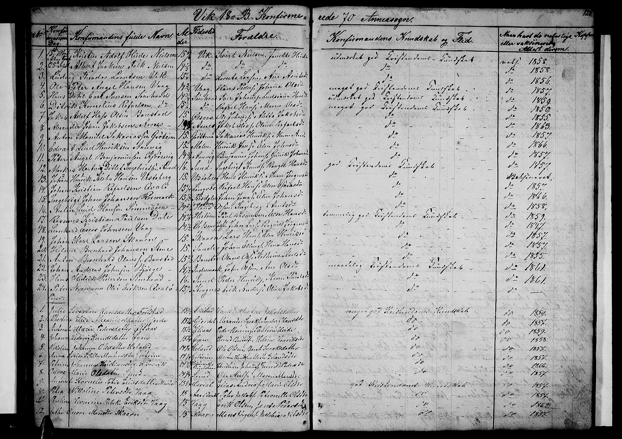 Ministerialprotokoller, klokkerbøker og fødselsregistre - Nordland, SAT/A-1459/812/L0187: Parish register (copy) no. 812C05, 1850-1883, p. 125