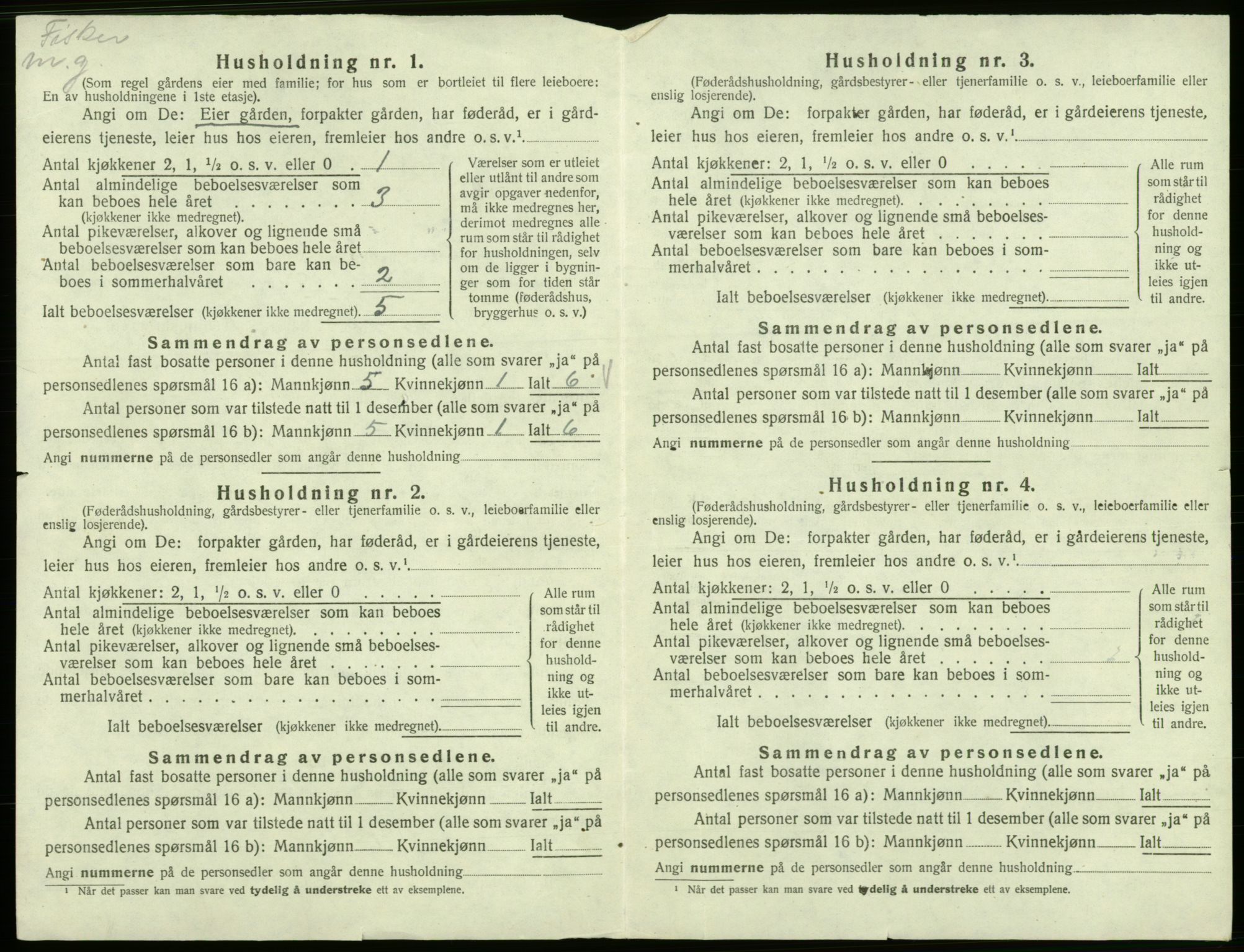 SAB, 1920 census for Bømlo, 1920, p. 23