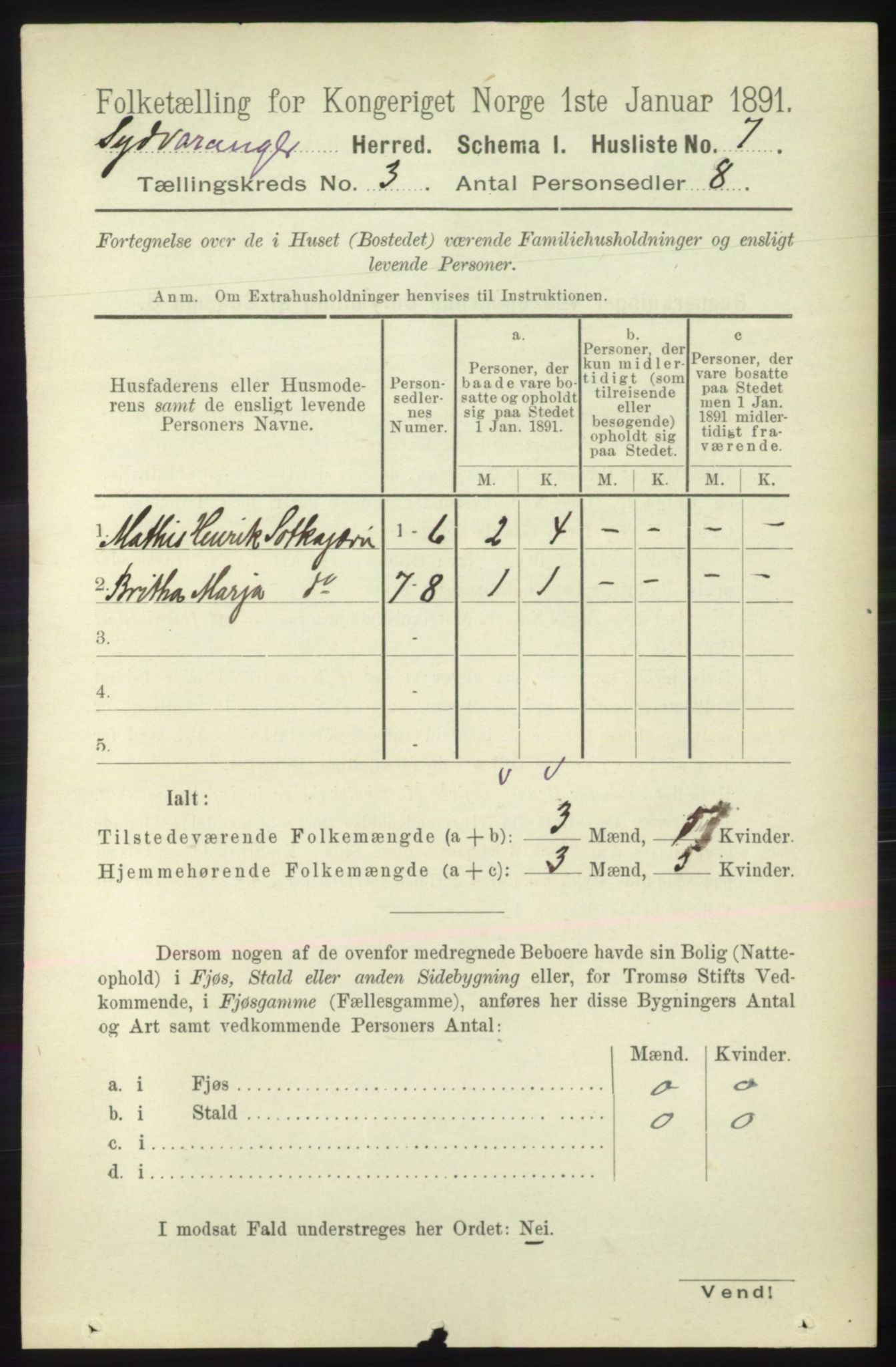 RA, 1891 census for 2030 Sør-Varanger, 1891, p. 754