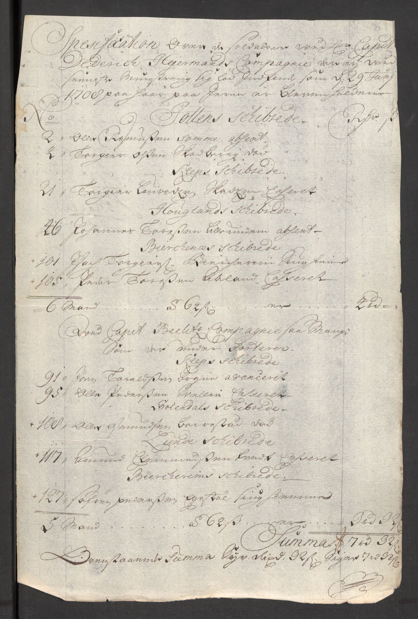 Rentekammeret inntil 1814, Reviderte regnskaper, Fogderegnskap, RA/EA-4092/R46/L2733: Fogderegnskap Jæren og Dalane, 1705-1708, p. 369