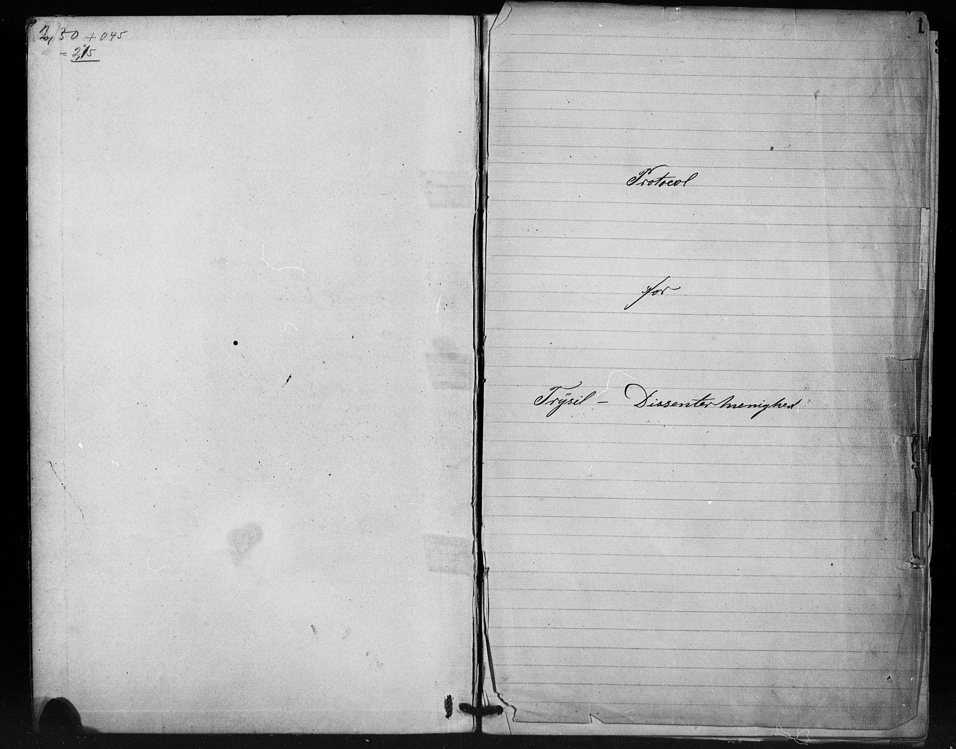 Misjonsforbundet, SAH/DIS-008/01/L0002: Dissenter register no. 2, 1882-1892, p. 1