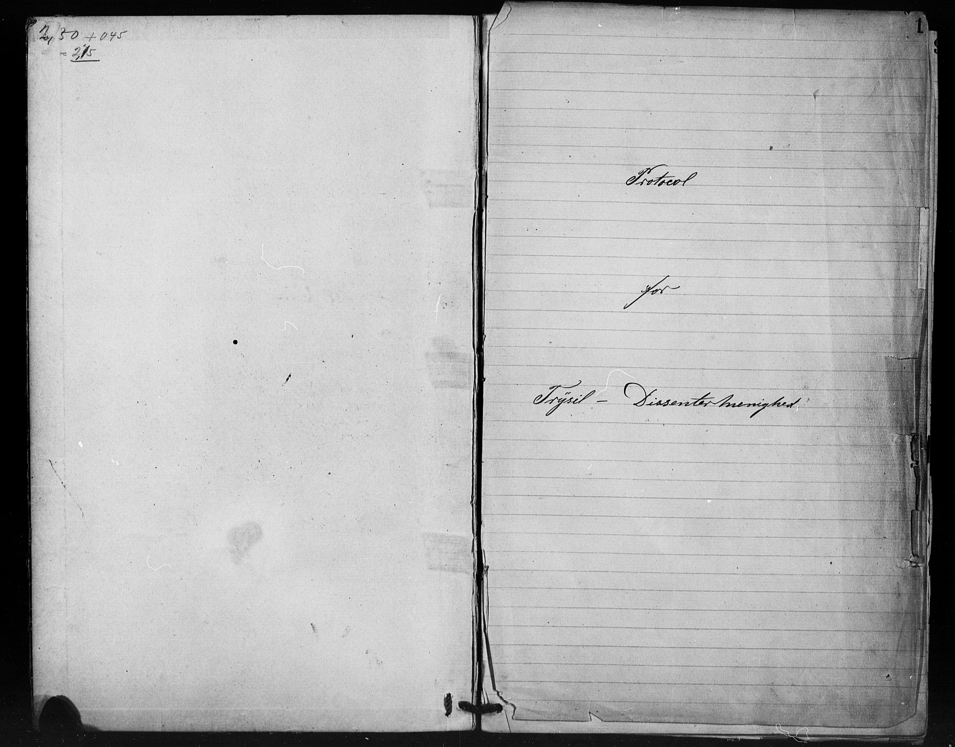 Misjonsforbundet, AV/SAH-DIS-008/01/L0002: Dissenter register no. 2, 1882-1892, p. 1