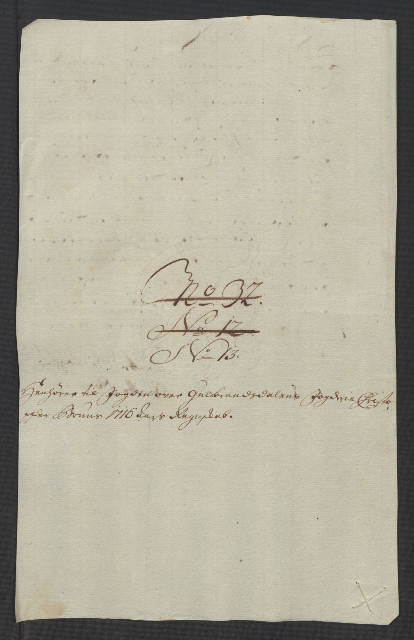 Rentekammeret inntil 1814, Reviderte regnskaper, Fogderegnskap, RA/EA-4092/R17/L1186: Fogderegnskap Gudbrandsdal, 1716, p. 165