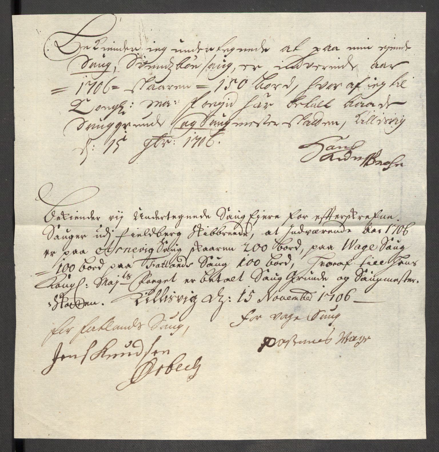 Rentekammeret inntil 1814, Reviderte regnskaper, Fogderegnskap, RA/EA-4092/R48/L2984: Fogderegnskap Sunnhordland og Hardanger, 1706-1707, p. 111