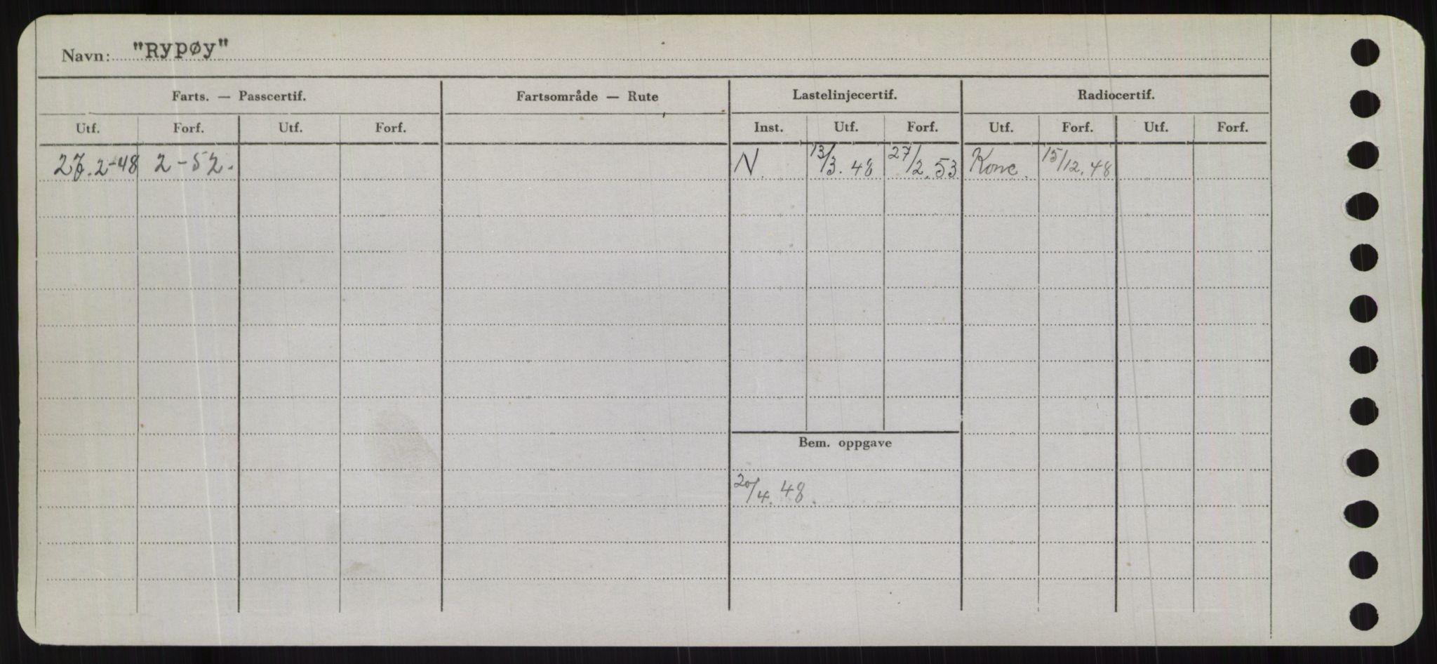 Sjøfartsdirektoratet med forløpere, Skipsmålingen, AV/RA-S-1627/H/Hc/L0001: Lektere, A-Y, p. 370