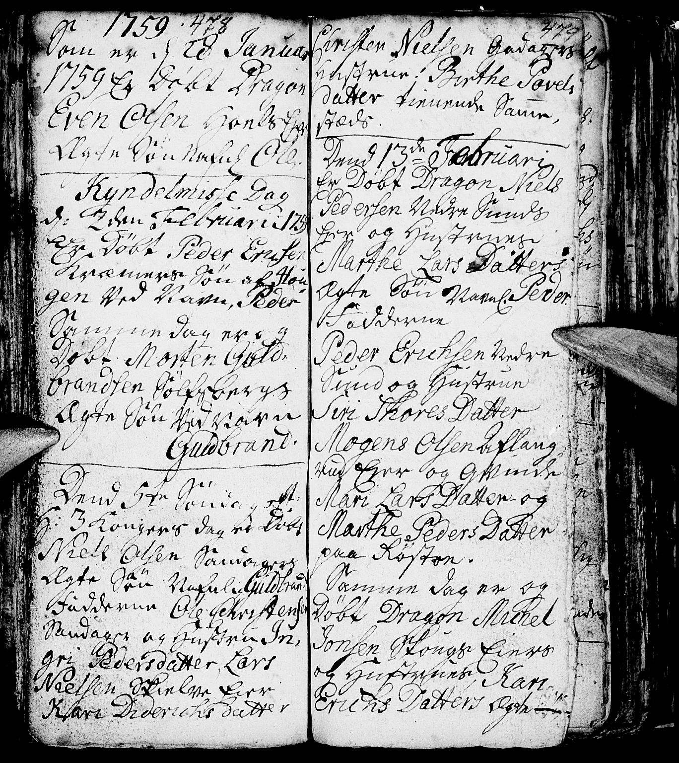 Nes prestekontor, Hedmark, AV/SAH-PREST-020/L/La/L0001: Parish register (copy) no. 1, 1663-1784, p. 478-479