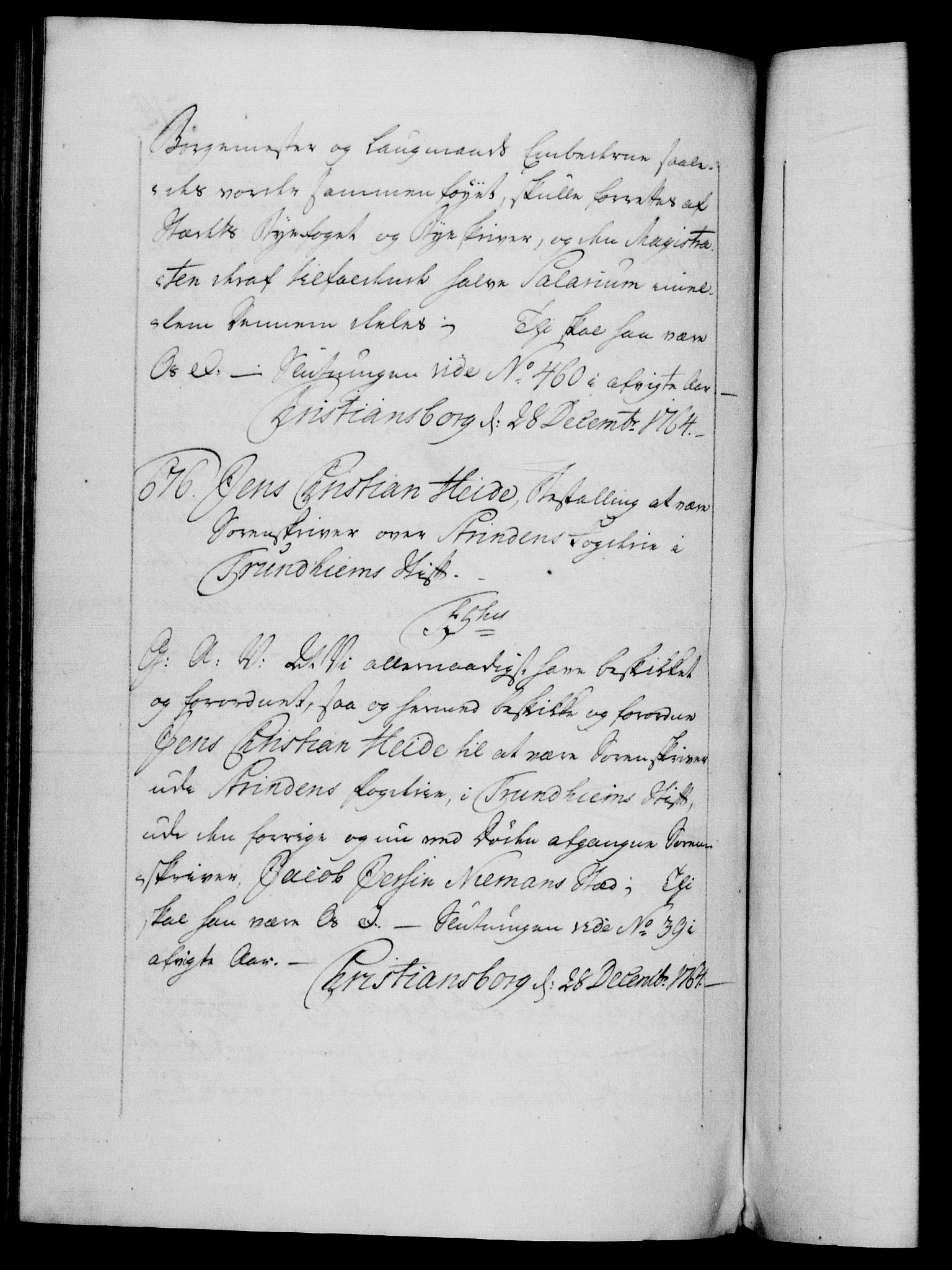 Danske Kanselli 1572-1799, AV/RA-EA-3023/F/Fc/Fca/Fcaa/L0042: Norske registre, 1763-1766, p. 514b