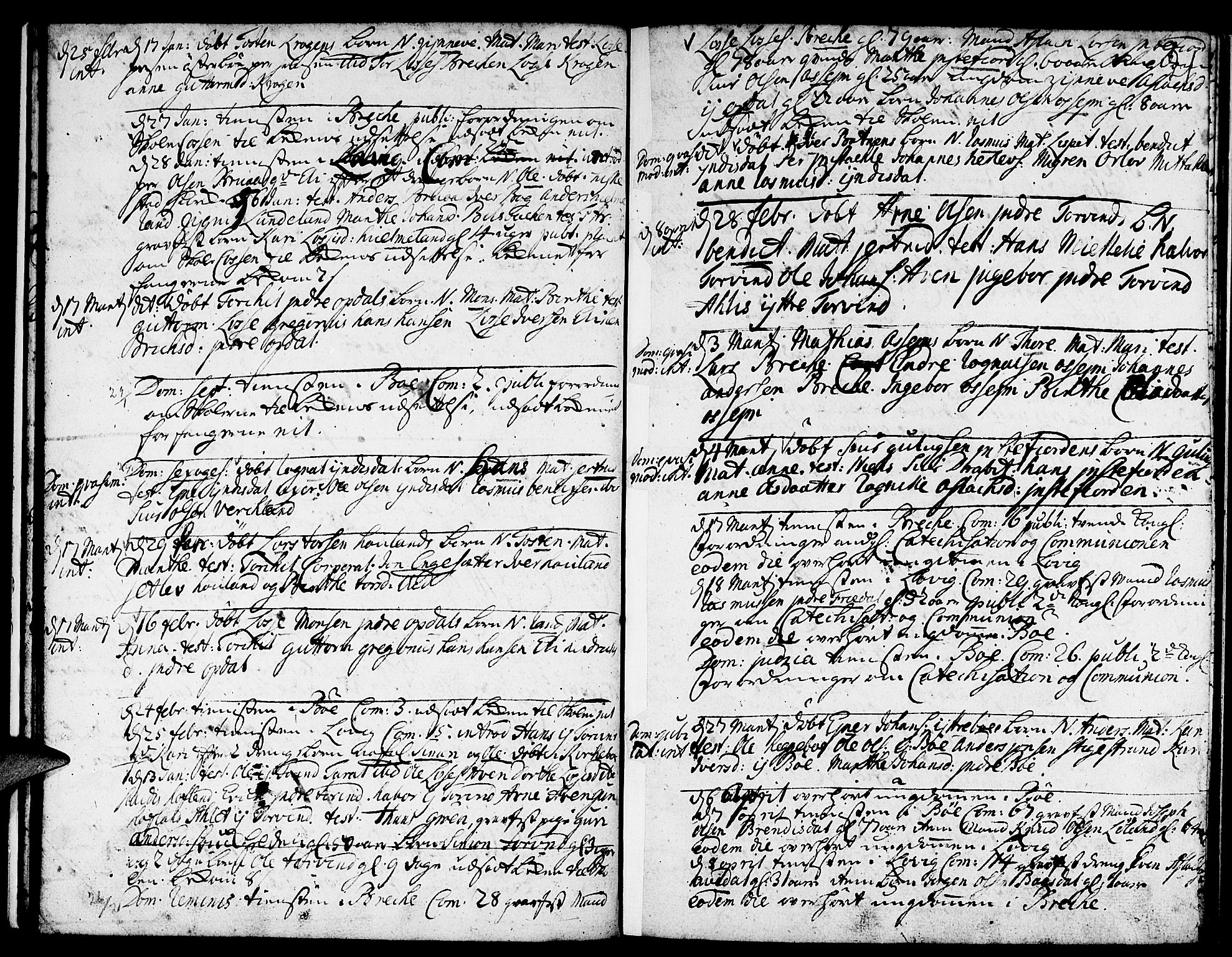 Gulen sokneprestembete, SAB/A-80201/H/Haa/Haaa/L0010: Parish register (official) no. A 10, 1736-1746, p. 21