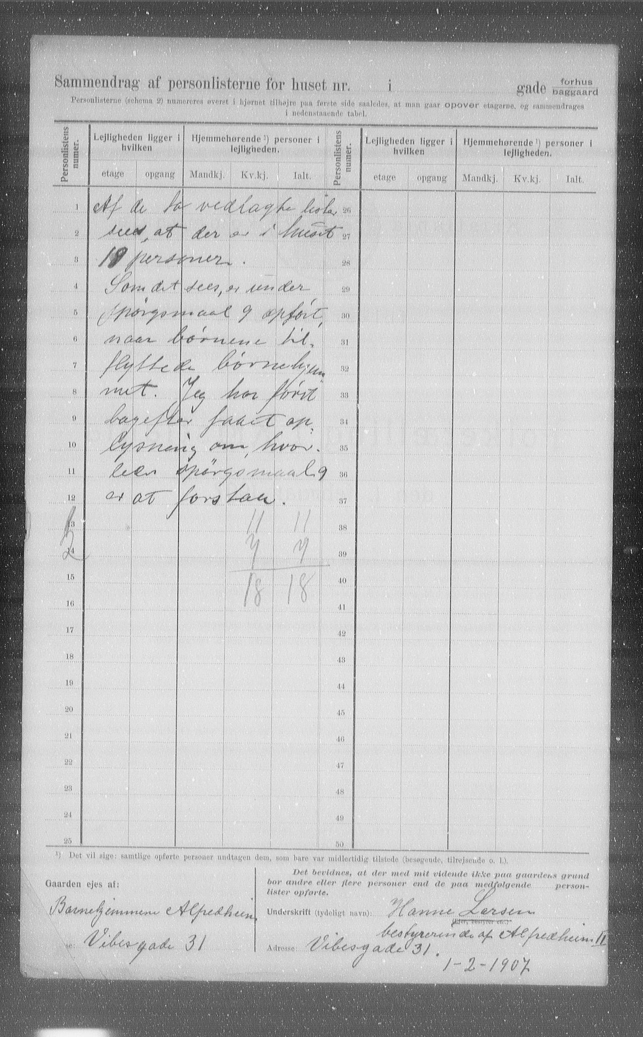 OBA, Municipal Census 1907 for Kristiania, 1907, p. 62792