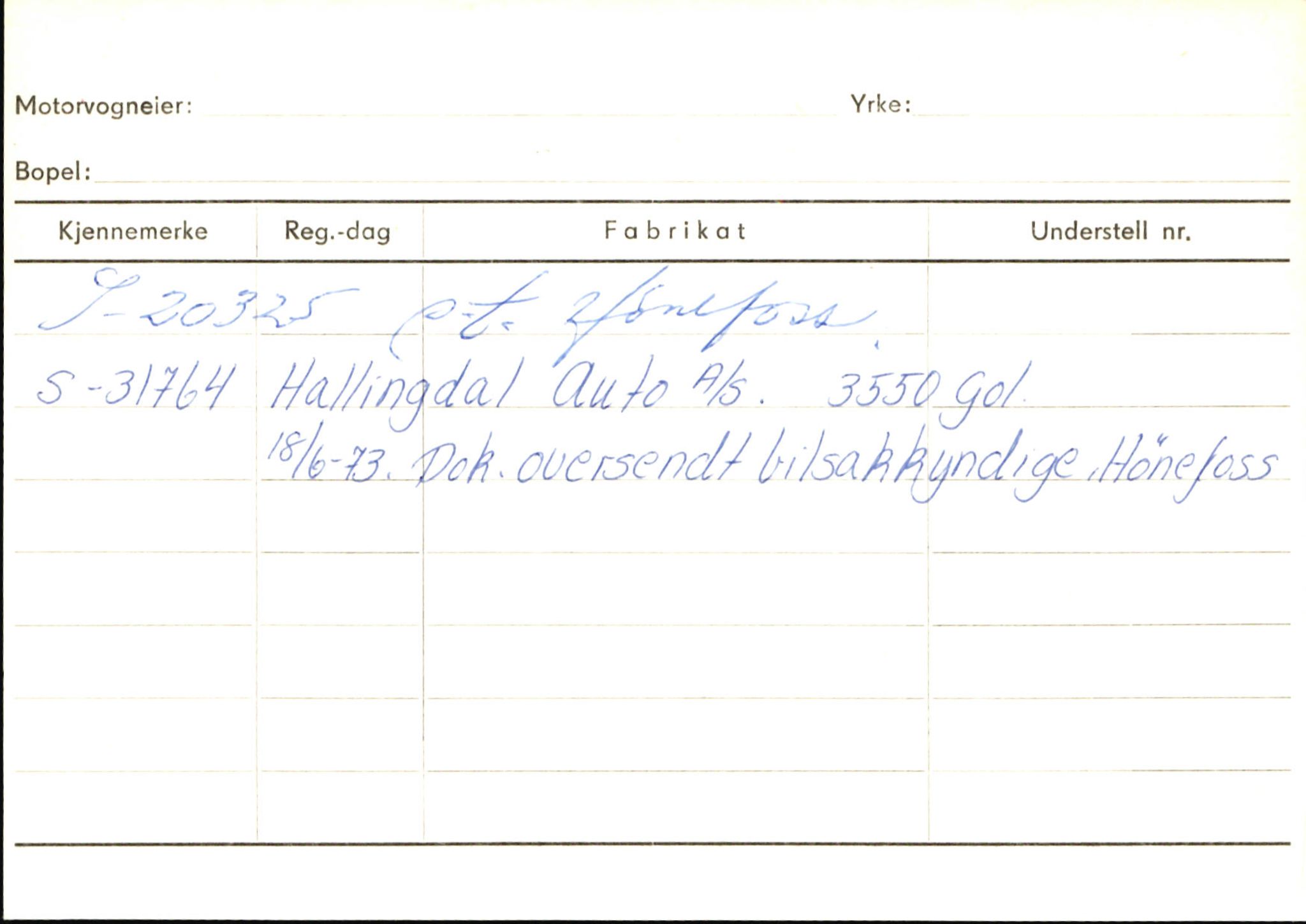 Statens vegvesen, Sogn og Fjordane vegkontor, SAB/A-5301/4/F/L0146: Registerkort Årdal R-Å samt diverse kort, 1945-1975, p. 994