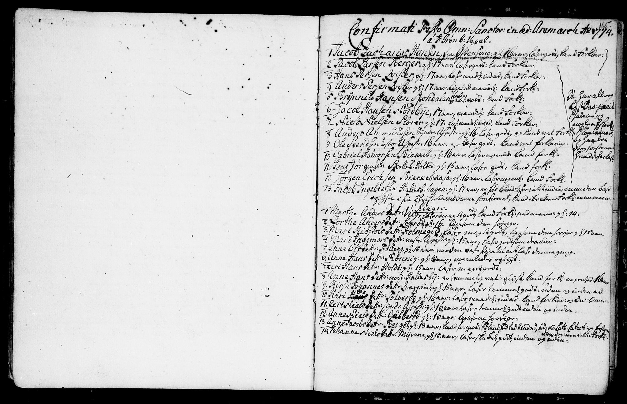 Aremark prestekontor Kirkebøker, SAO/A-10899/F/Fa/L0003: Parish register (official) no. I 3, 1745-1795, p. 165