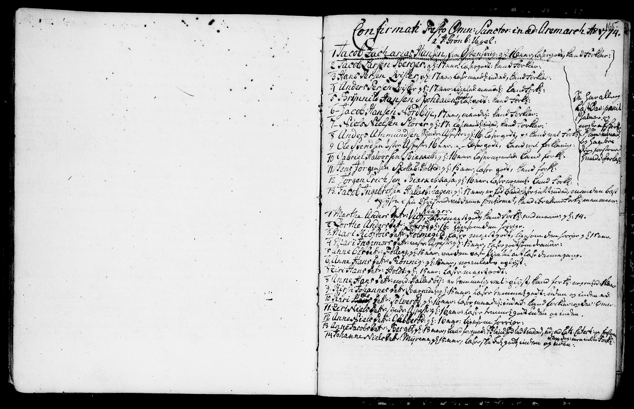 Aremark prestekontor Kirkebøker, AV/SAO-A-10899/F/Fa/L0003: Parish register (official) no. I 3, 1745-1795, p. 165