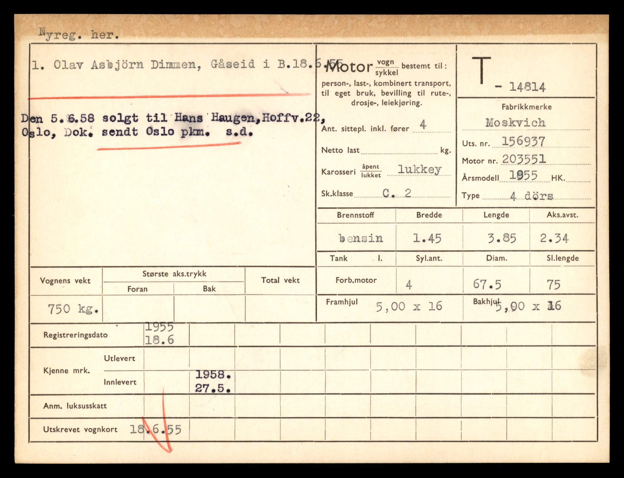 Møre og Romsdal vegkontor - Ålesund trafikkstasjon, AV/SAT-A-4099/F/Fe/L0048: Registreringskort for kjøretøy T 14721 - T 14863, 1927-1998, p. 2037