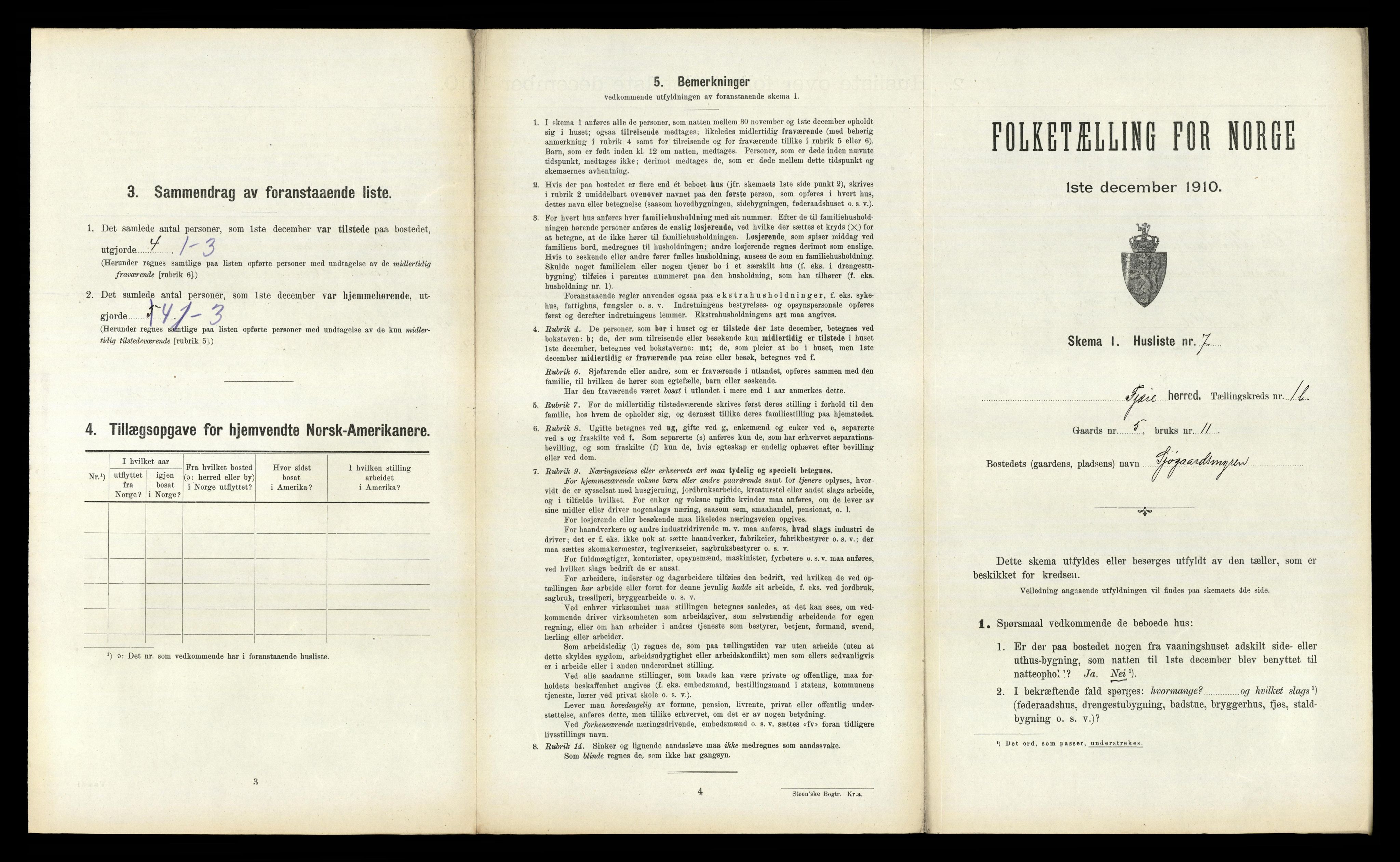 RA, 1910 census for Fjære, 1910, p. 251