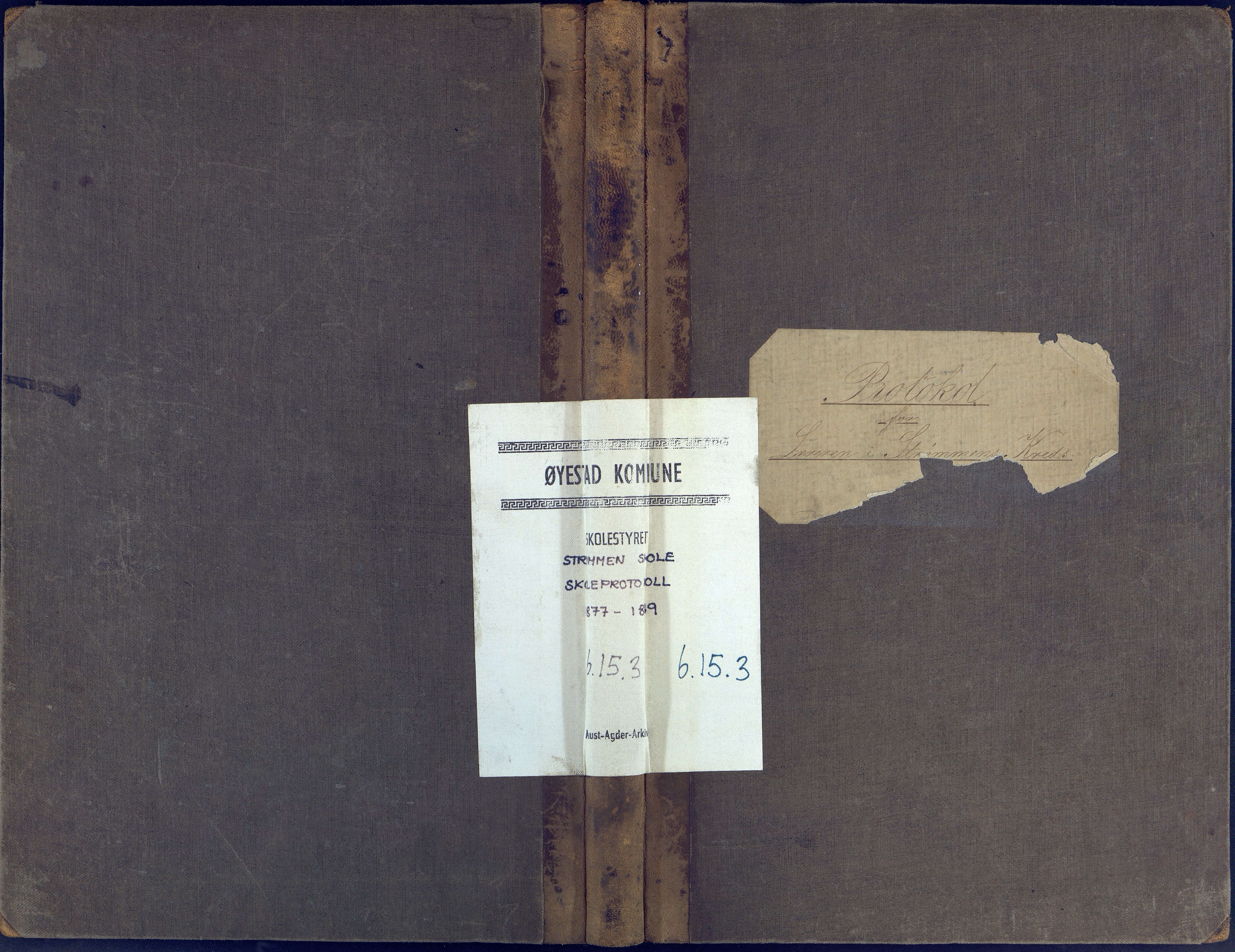 Øyestad kommune frem til 1979, AAKS/KA0920-PK/06/06G/L0003: Skoleprotokoll, 1877-1889