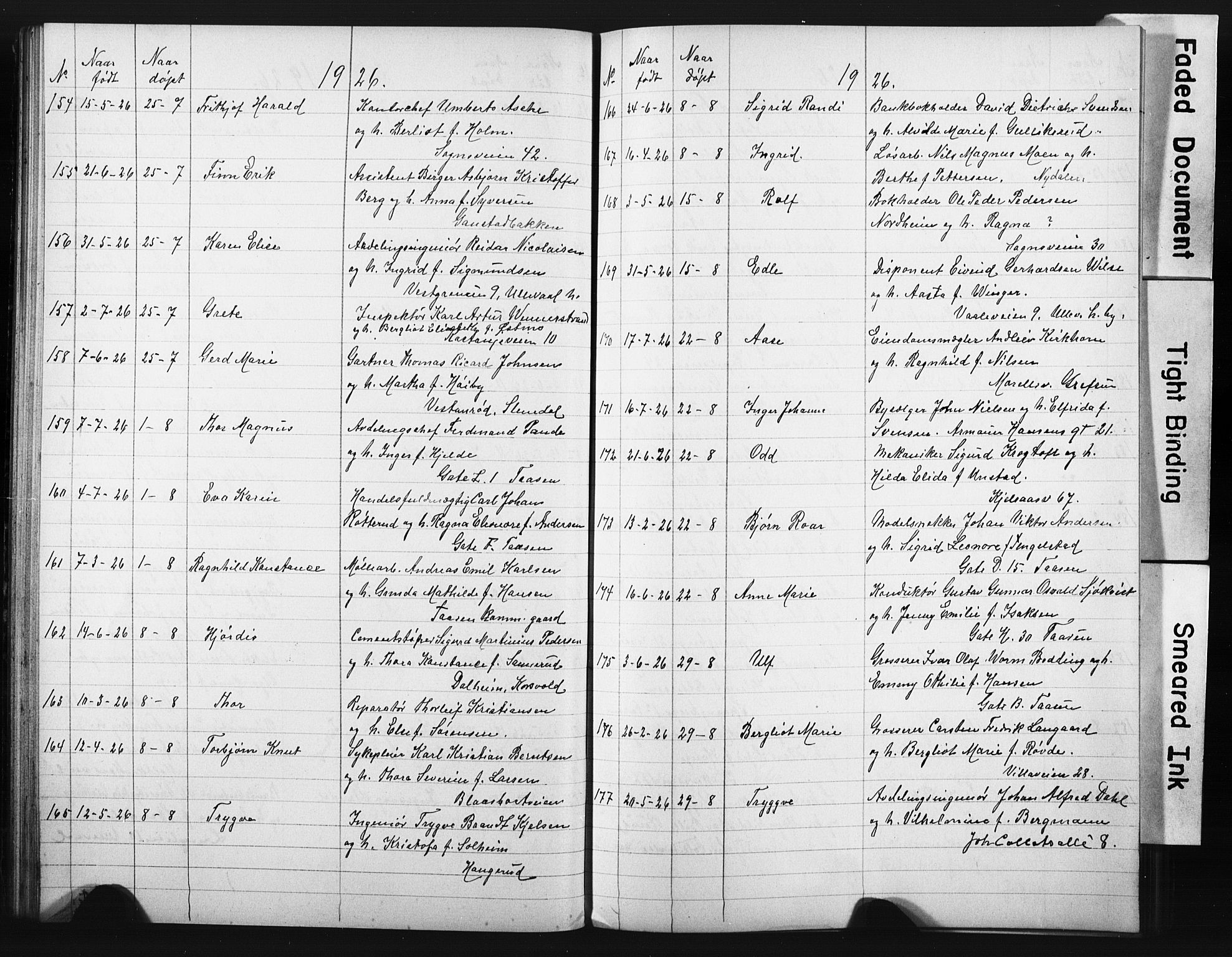 Vestre Aker prestekontor Kirkebøker, AV/SAO-A-10025/G/Ga/L0006: Parish register (copy) no. I 6, 1923-1932