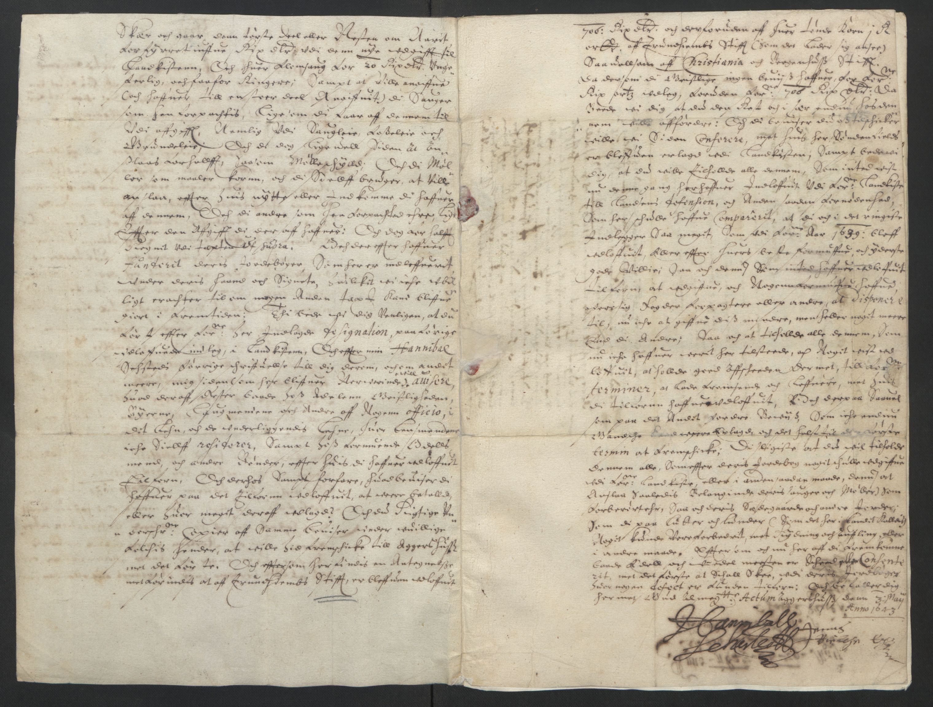 Rentekammeret inntil 1814, Reviderte regnskaper, Lensregnskaper, AV/RA-EA-5023/R/Rb/Rbw/L0080: Trondheim len, 1643-1644