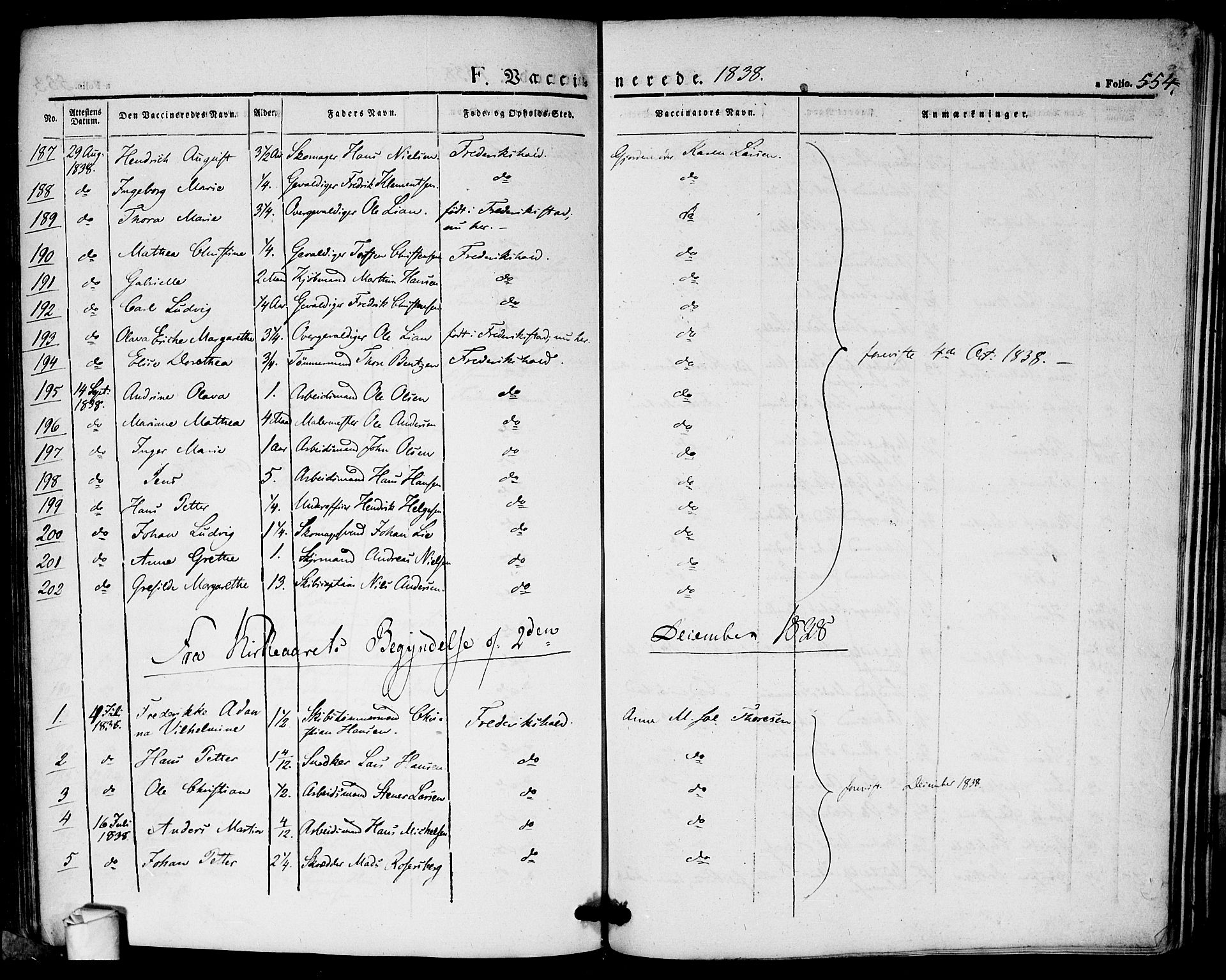 Halden prestekontor Kirkebøker, AV/SAO-A-10909/F/Fa/L0005: Parish register (official) no. I 5, 1834-1845, p. 554