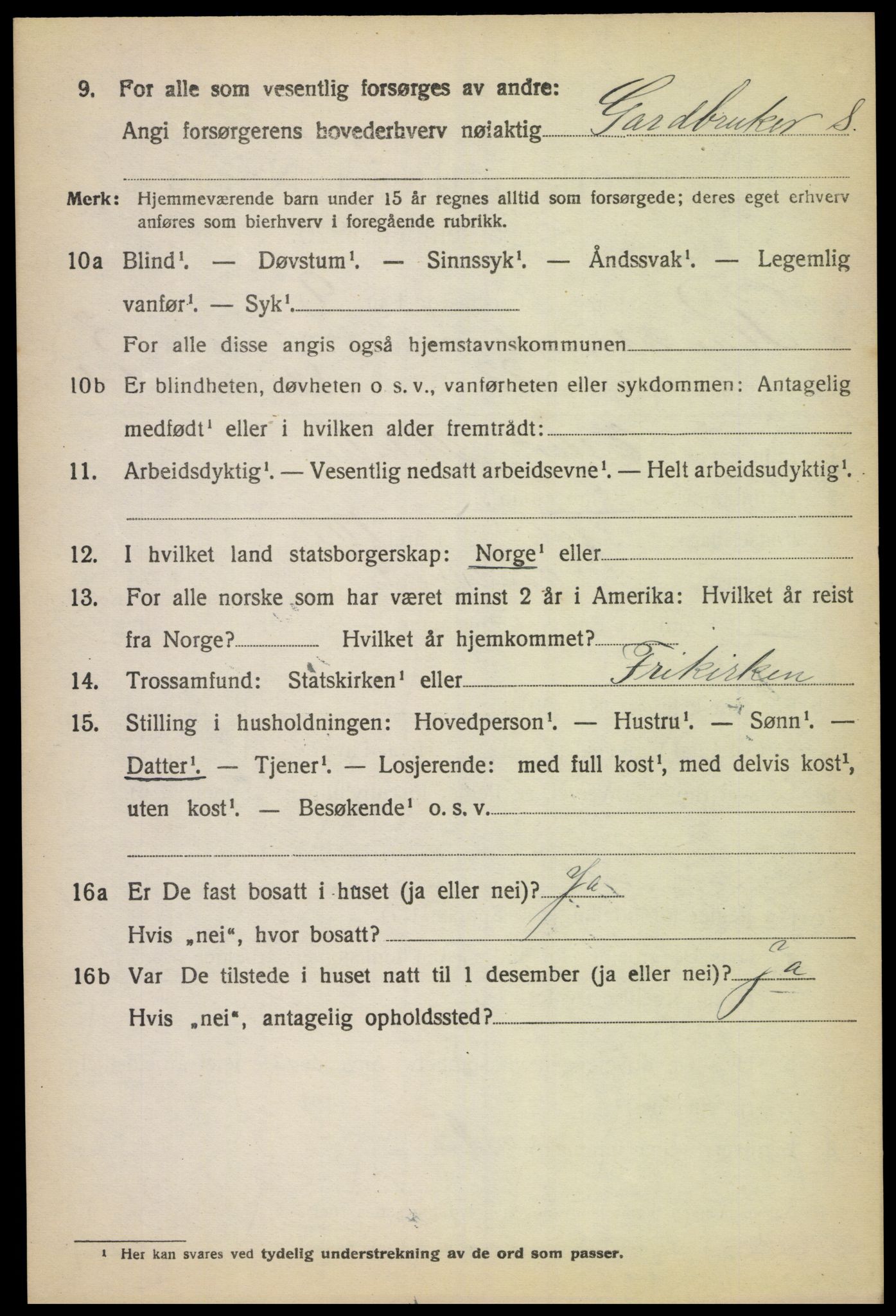 SAK, 1920 census for Randesund, 1920, p. 1737