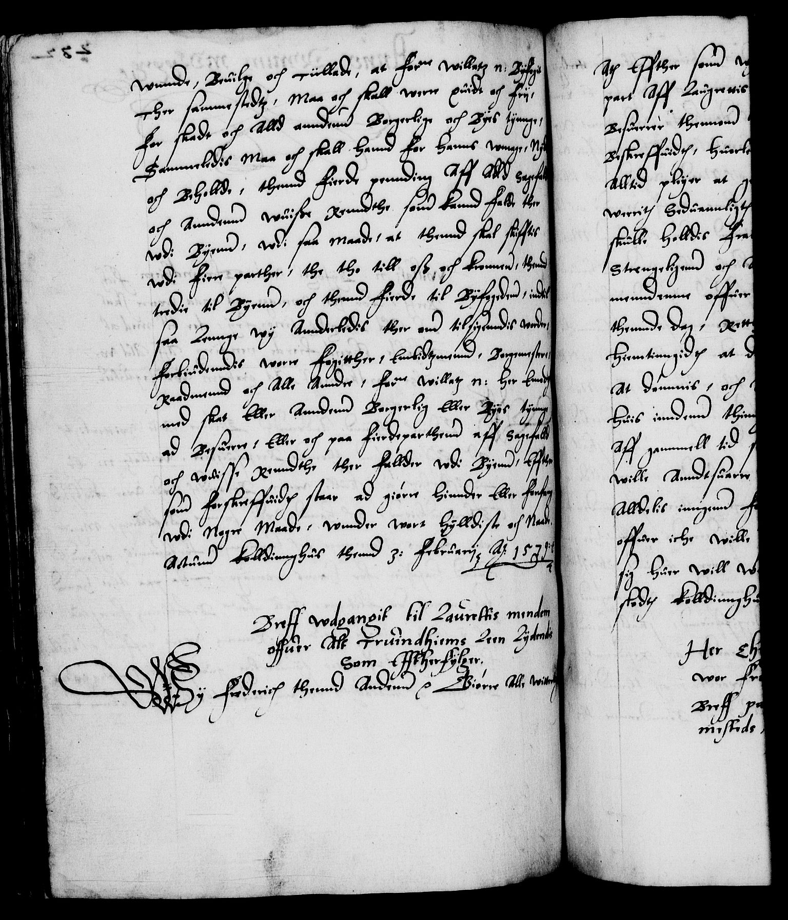 Danske Kanselli 1572-1799, RA/EA-3023/F/Fc/Fca/Fcaa/L0001: Norske registre (mikrofilm), 1572-1588, p. 232b
