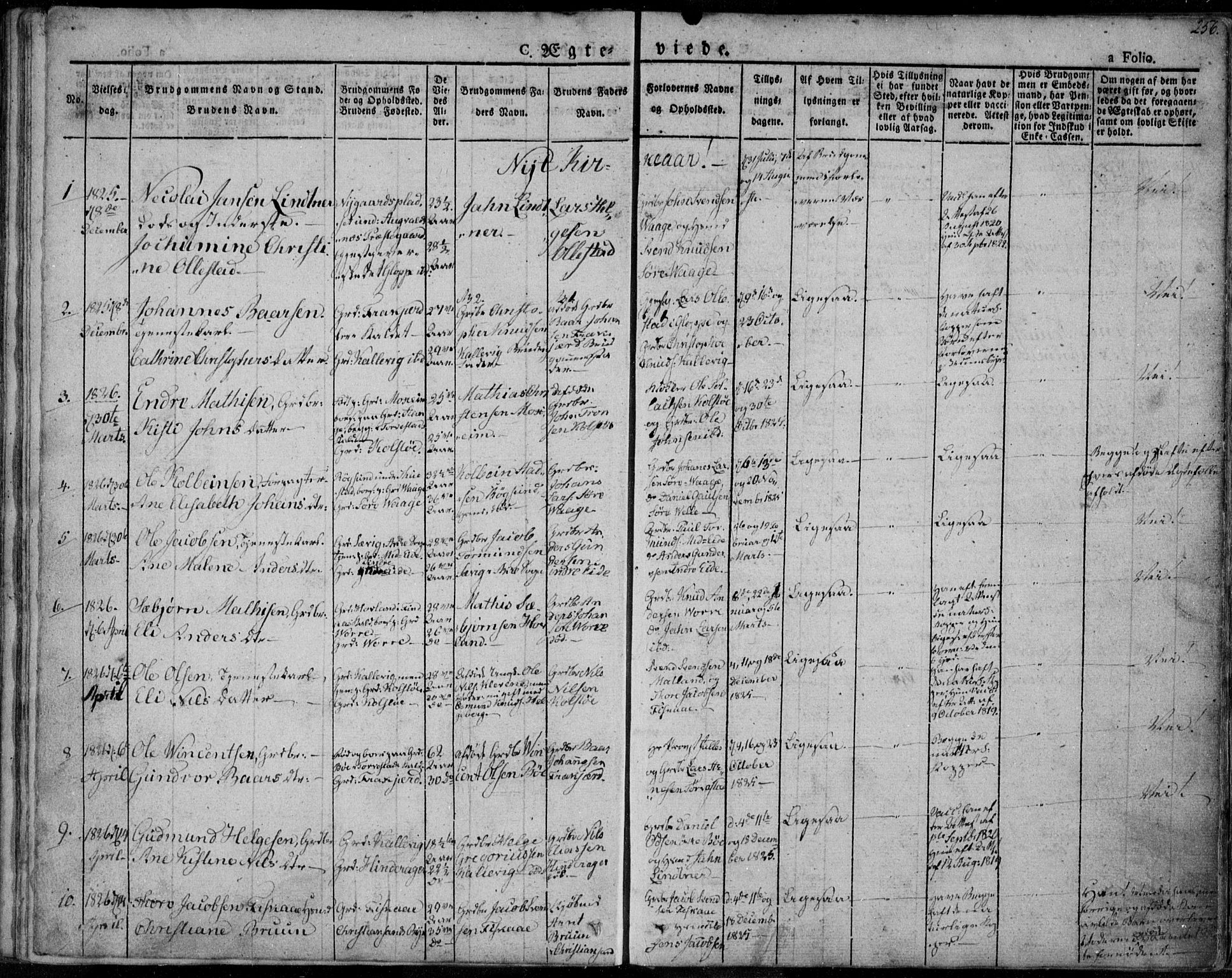 Avaldsnes sokneprestkontor, SAST/A -101851/H/Ha/Haa/L0005: Parish register (official) no. A 5.1, 1825-1841, p. 256