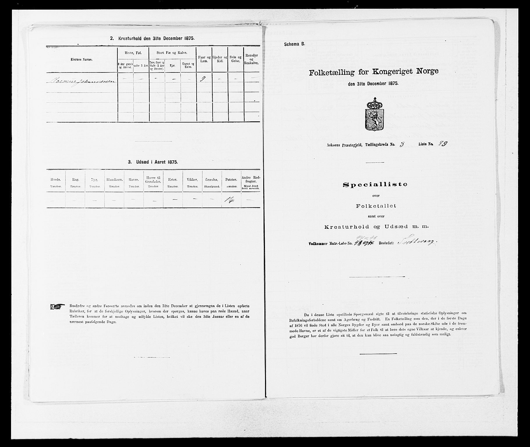 SAB, 1875 census for 1247P Askøy, 1875, p. 453