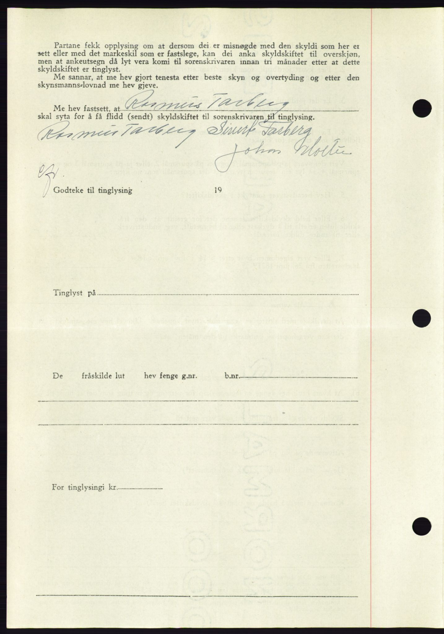 Søre Sunnmøre sorenskriveri, AV/SAT-A-4122/1/2/2C/L0082: Mortgage book no. 8A, 1948-1948, Diary no: : 178/1948