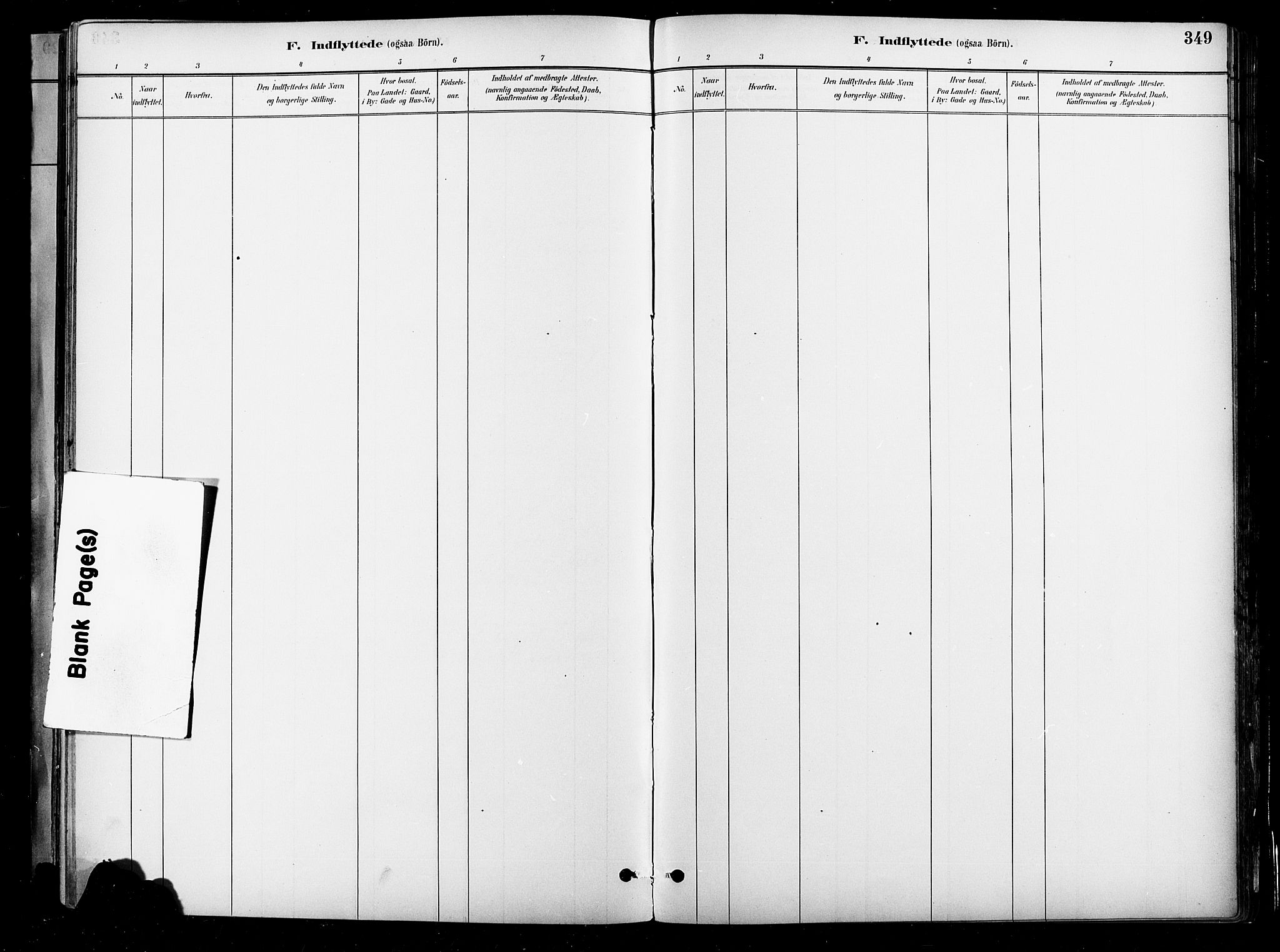 Johannes prestekontor Kirkebøker, AV/SAO-A-10852/F/Fa/L0004: Parish register (official) no. 4, 1883-1907, p. 349