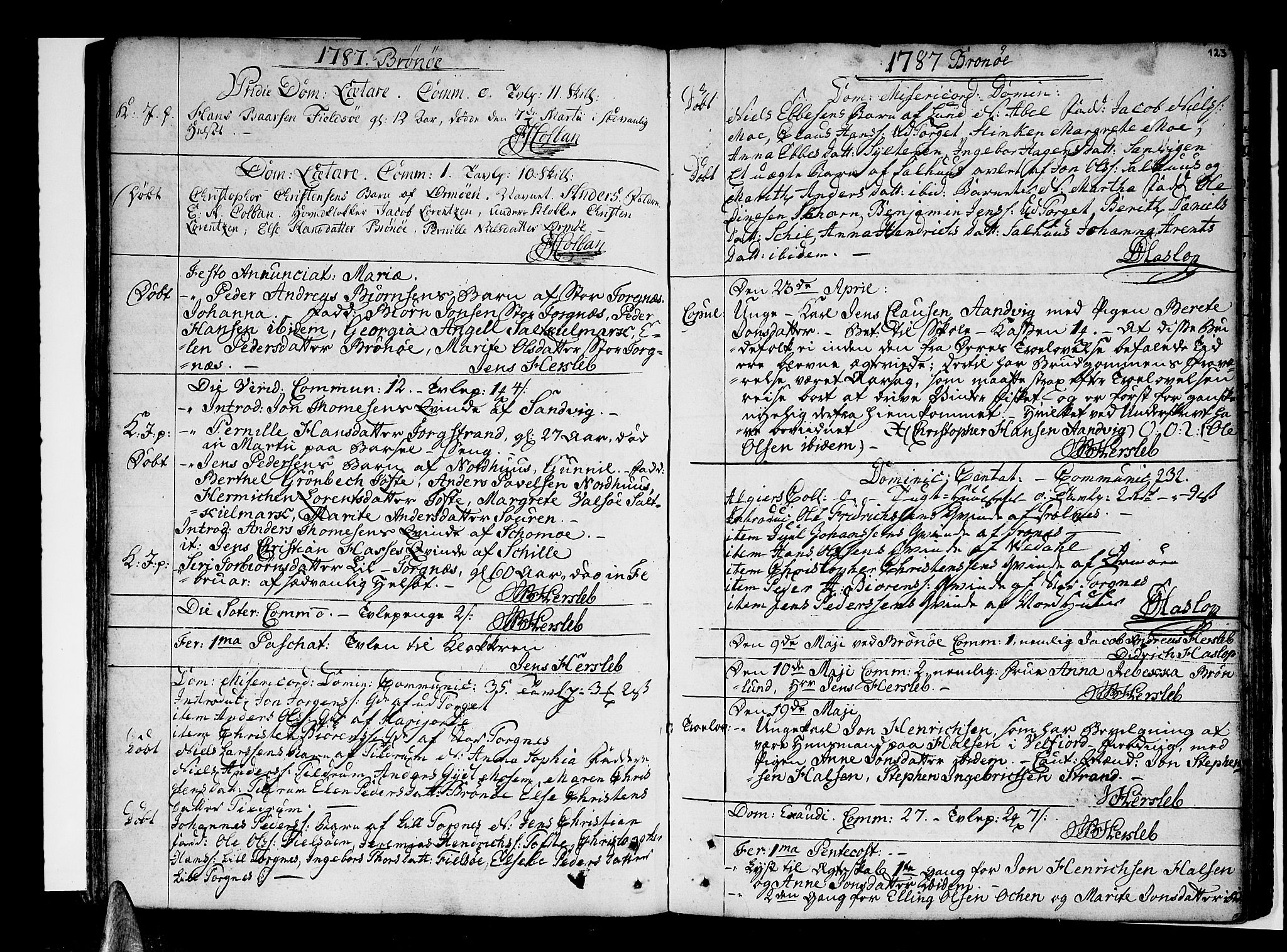 Ministerialprotokoller, klokkerbøker og fødselsregistre - Nordland, SAT/A-1459/813/L0195: Parish register (official) no. 813A05, 1752-1803, p. 123