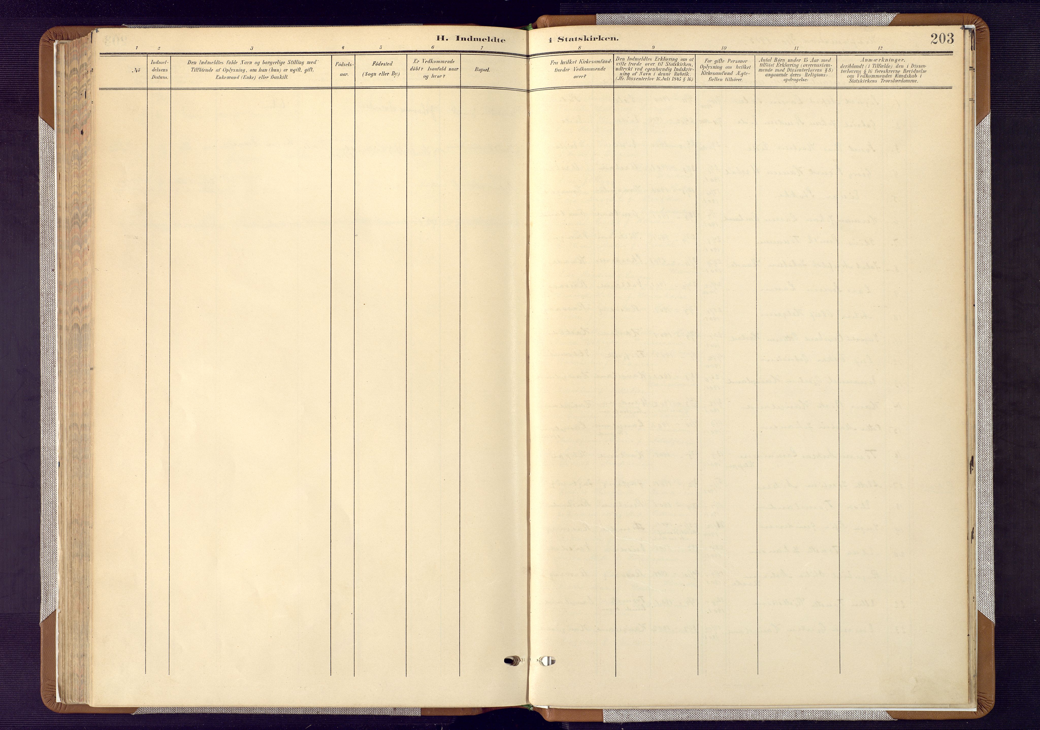 Flekkefjord sokneprestkontor, AV/SAK-1111-0012/F/Fa/Fab/L0007: Parish register (official) no. A 7, 1902-1921, p. 203